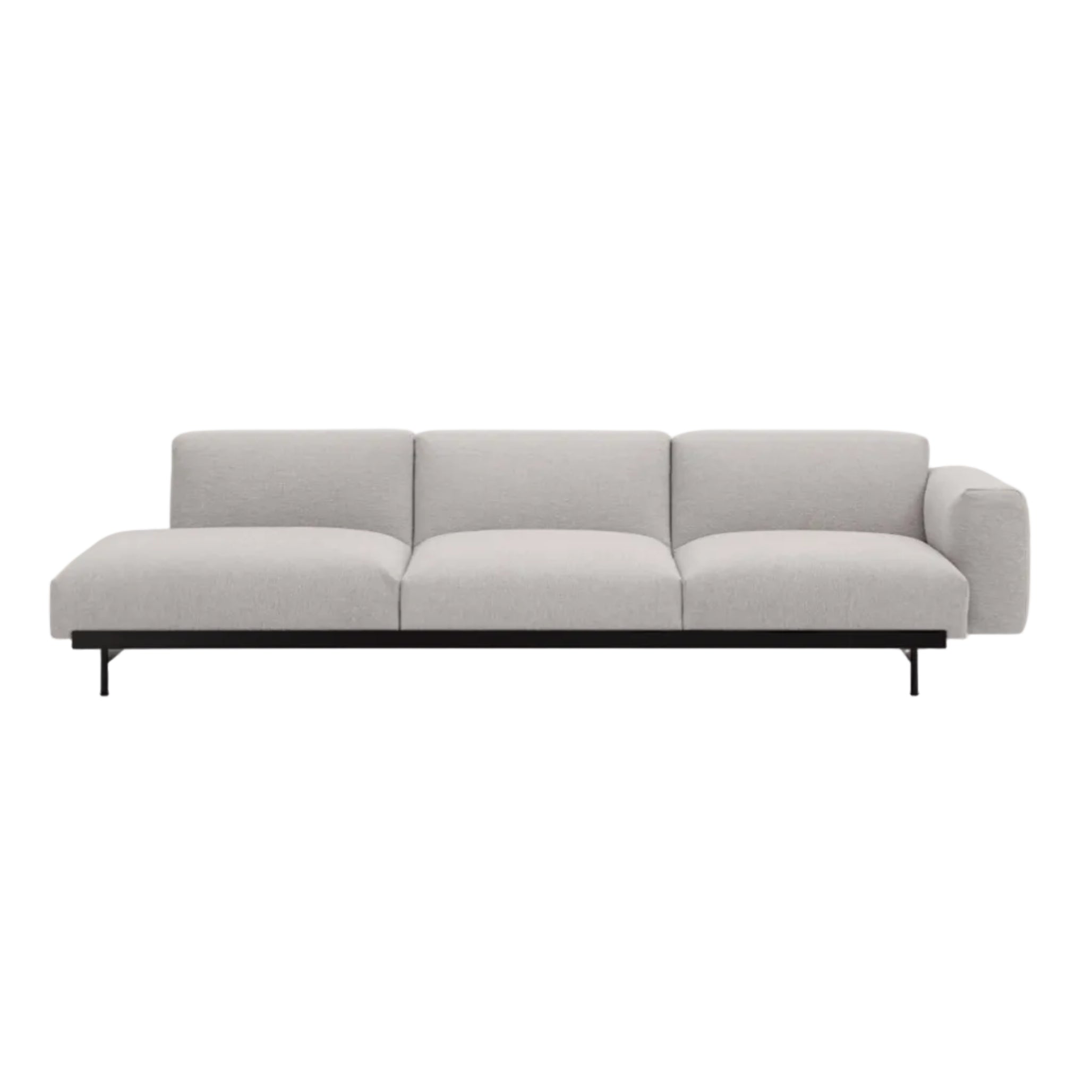 3-Seater Open Left-Arm Sofa IN SITU Upholstered