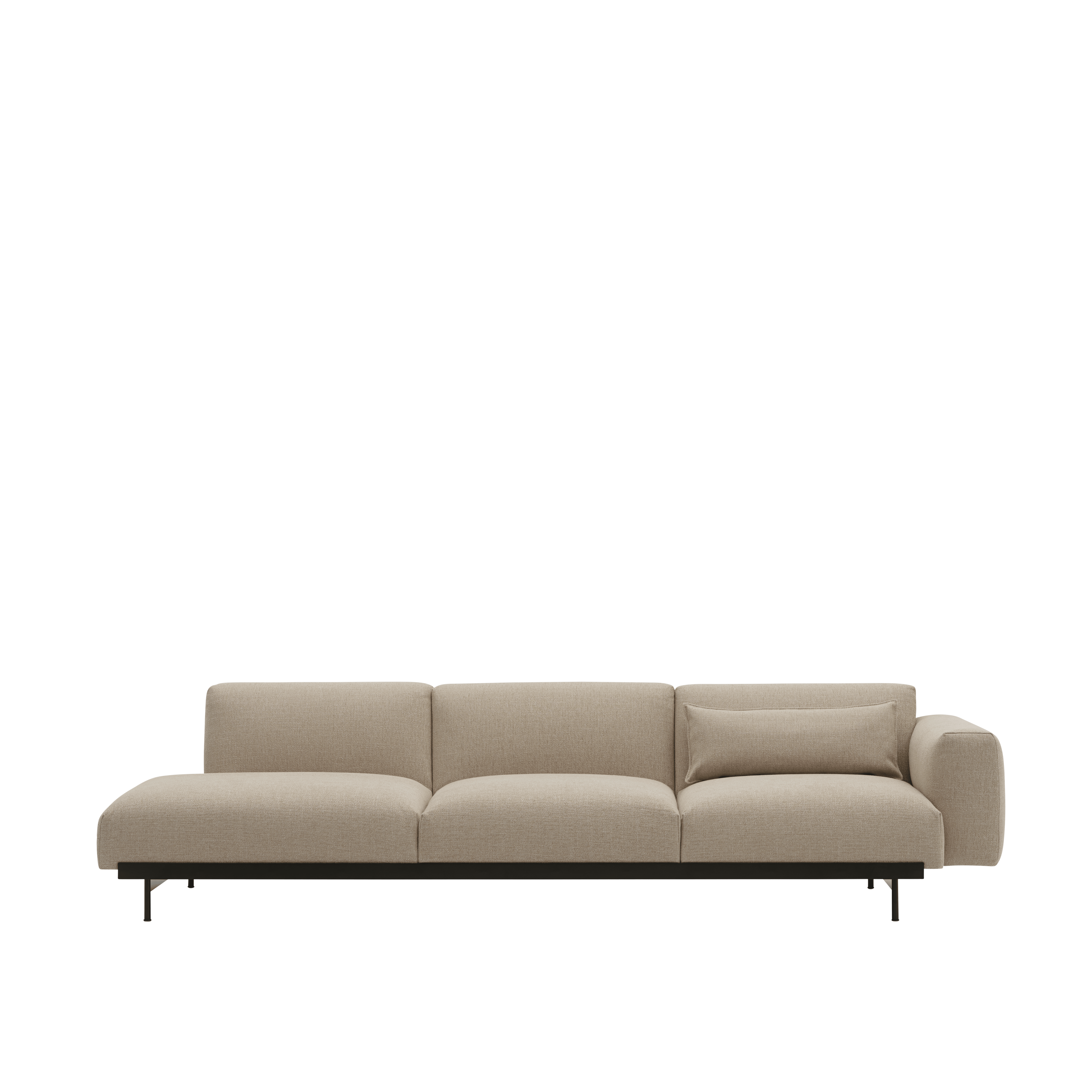 3-Seater Open Left-Arm Sofa IN SITU Upholstered