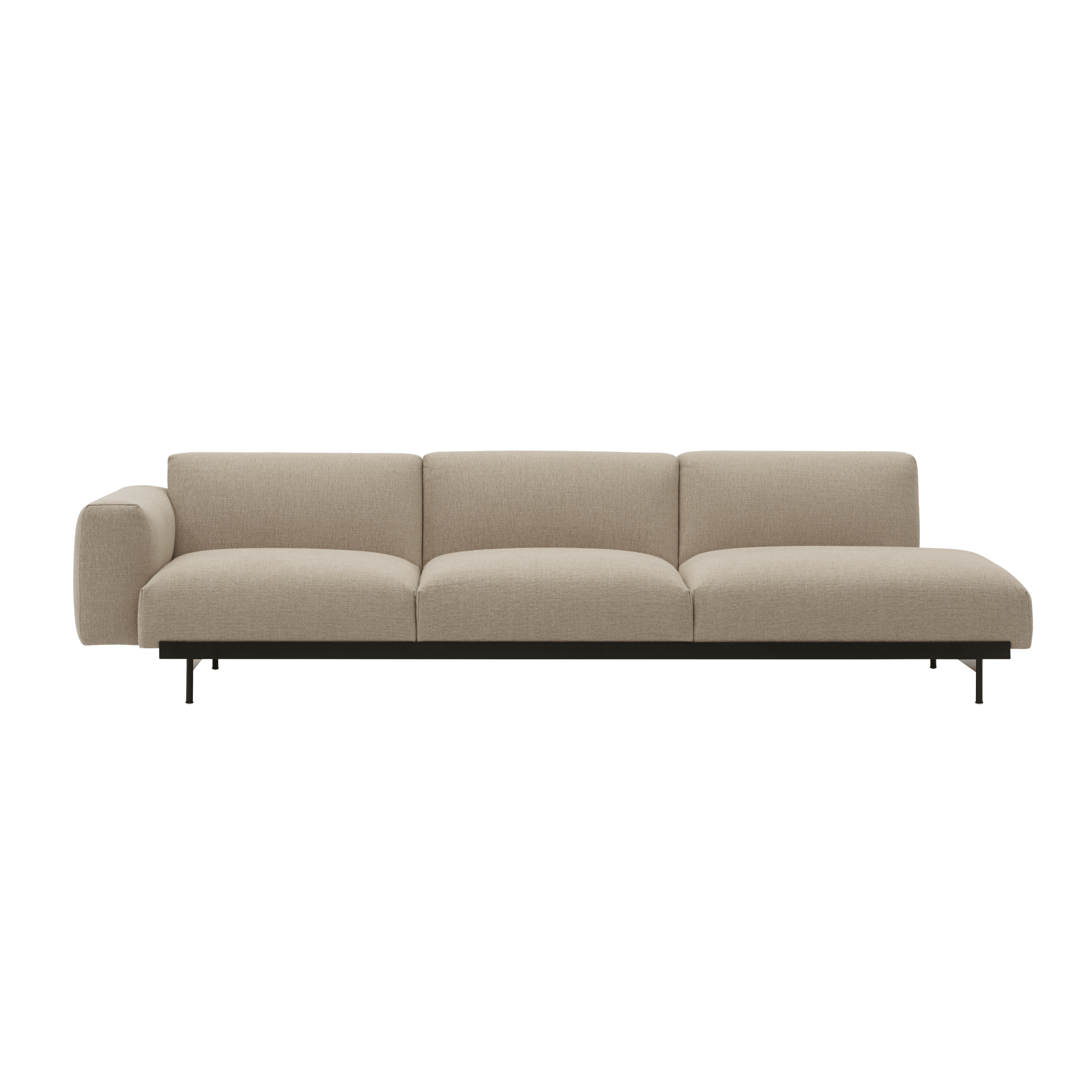 3-Seater Open Right-Facing Sofa IN SITU Upholstered