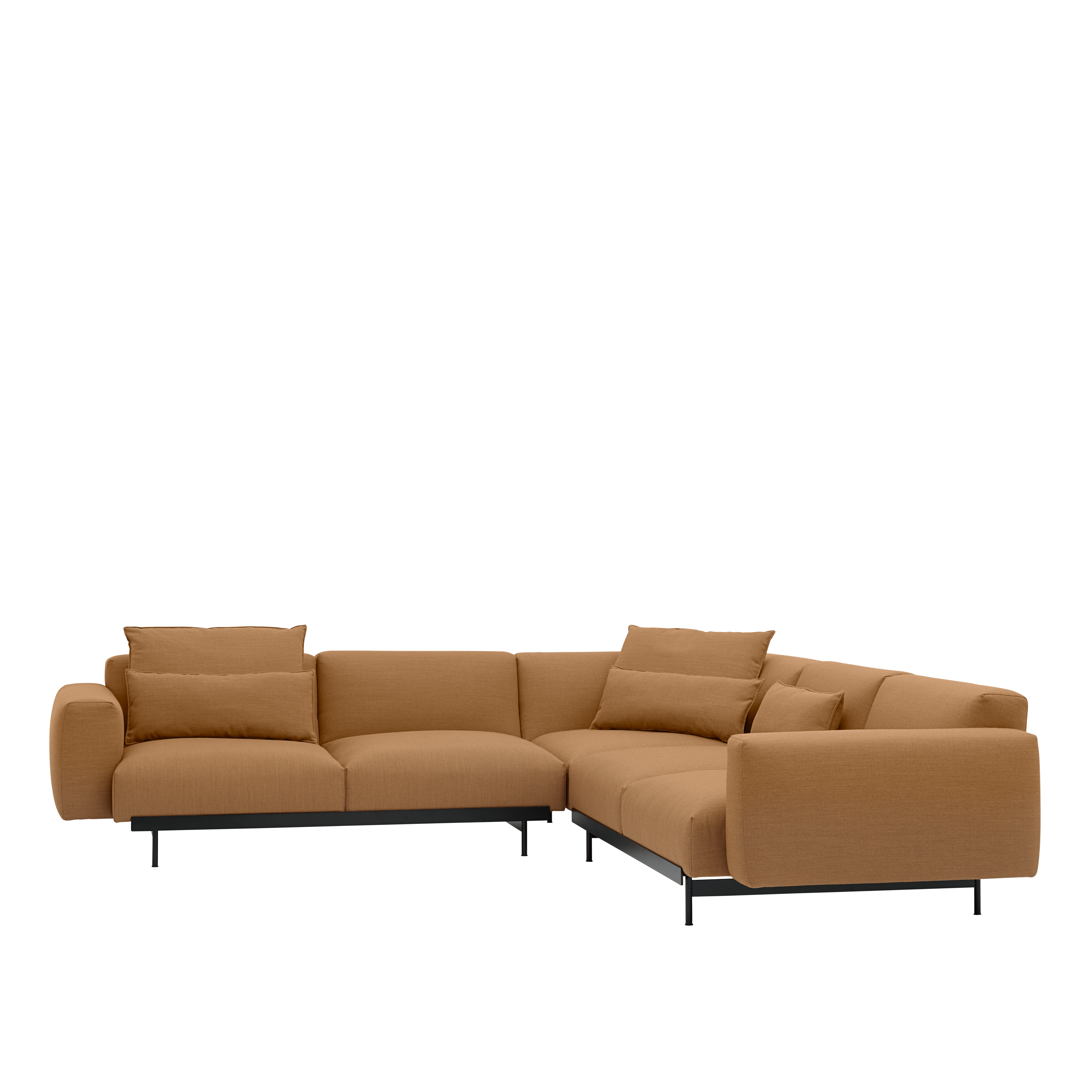 Symmetrical corner sofa IN SITU upholstered