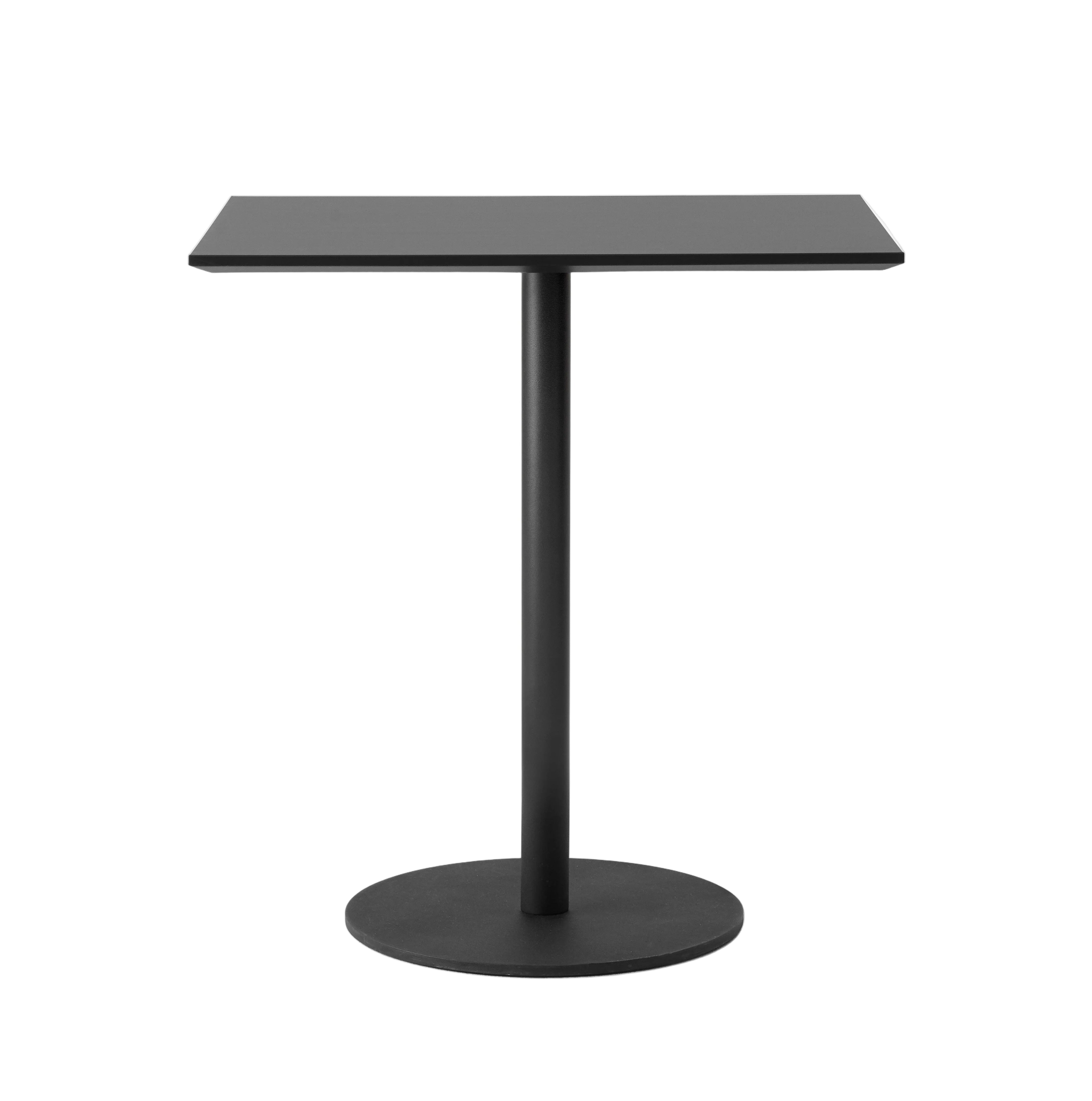 IN BETWEEN SK16 black laminated top café table with black base