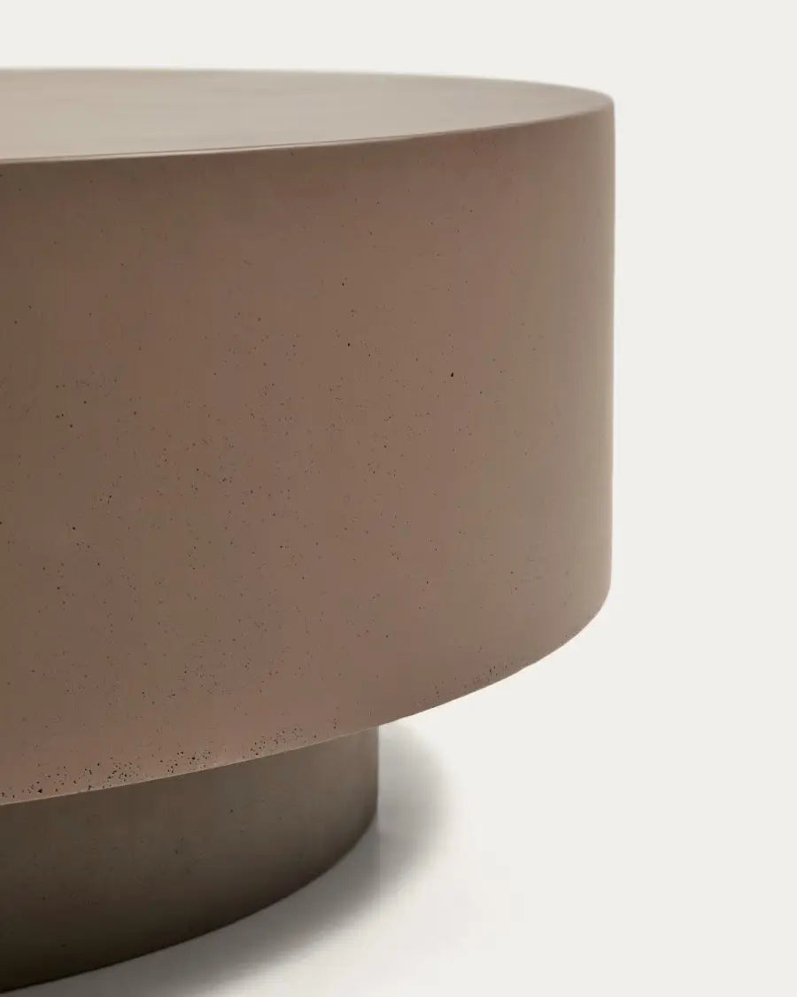 Stolik kawowy GARBET brązowy cement – styl minimalistyczny