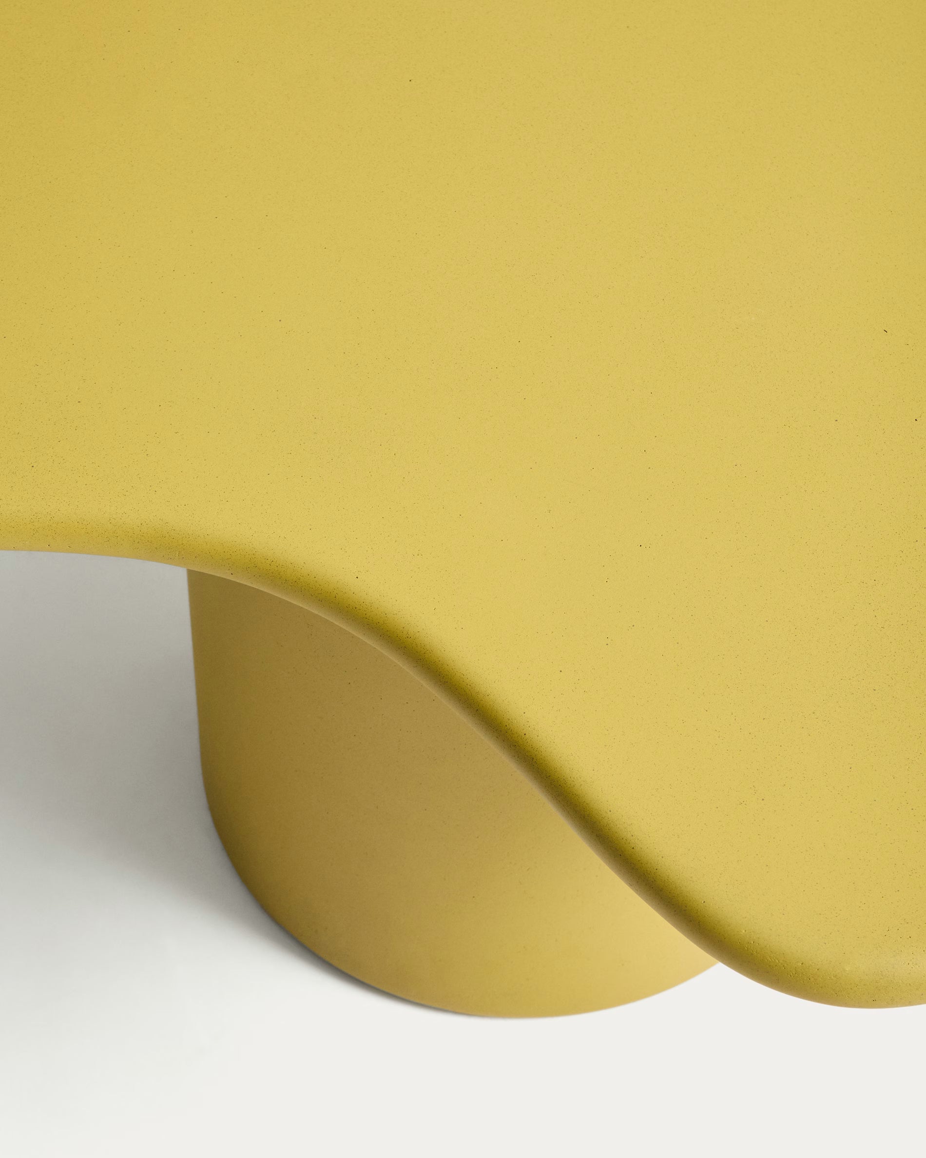 Mustard Cement Outdoor Coffee Table MACARELLA
