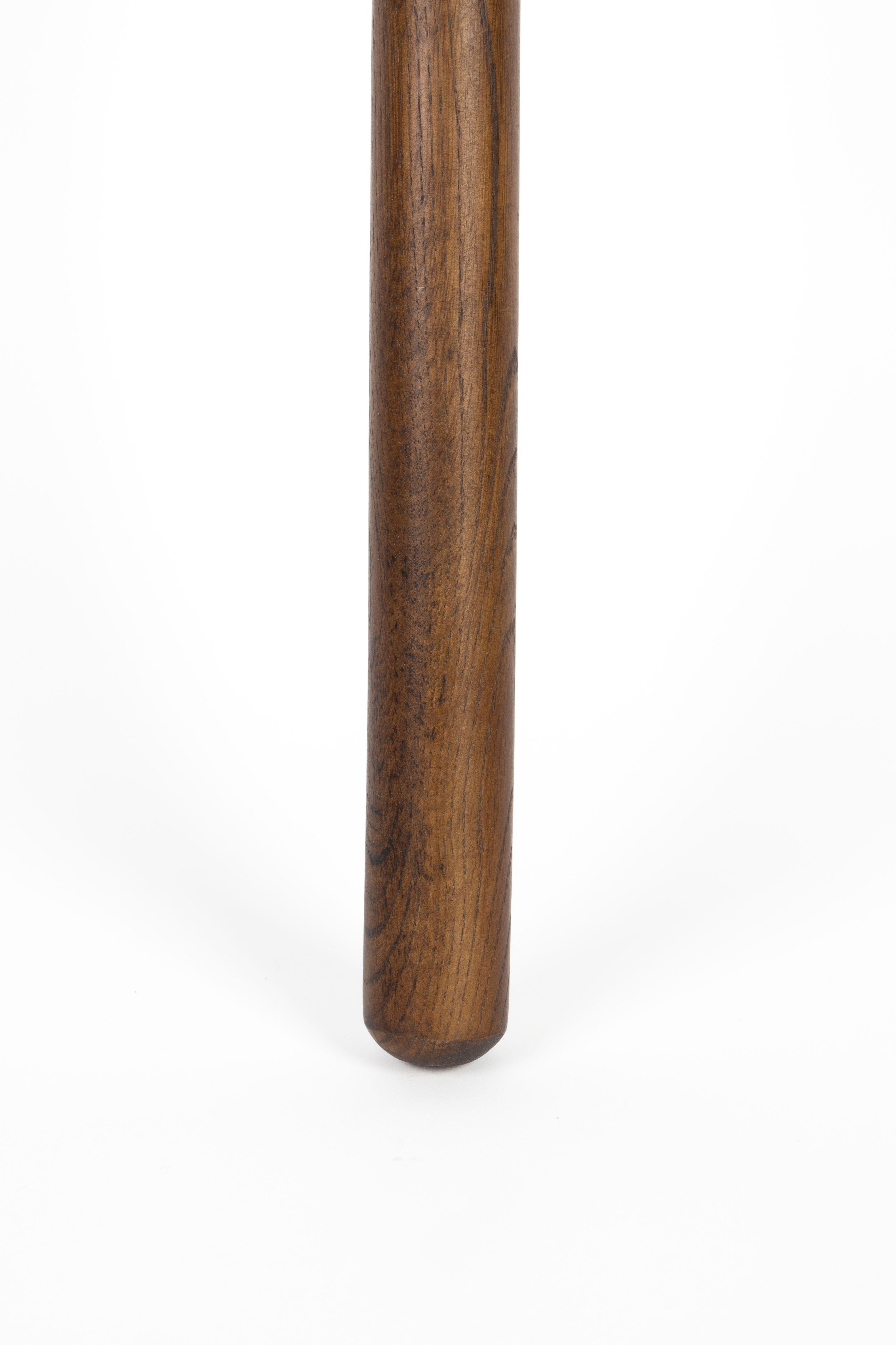 Decorative ladder JHON dark brown oak wood