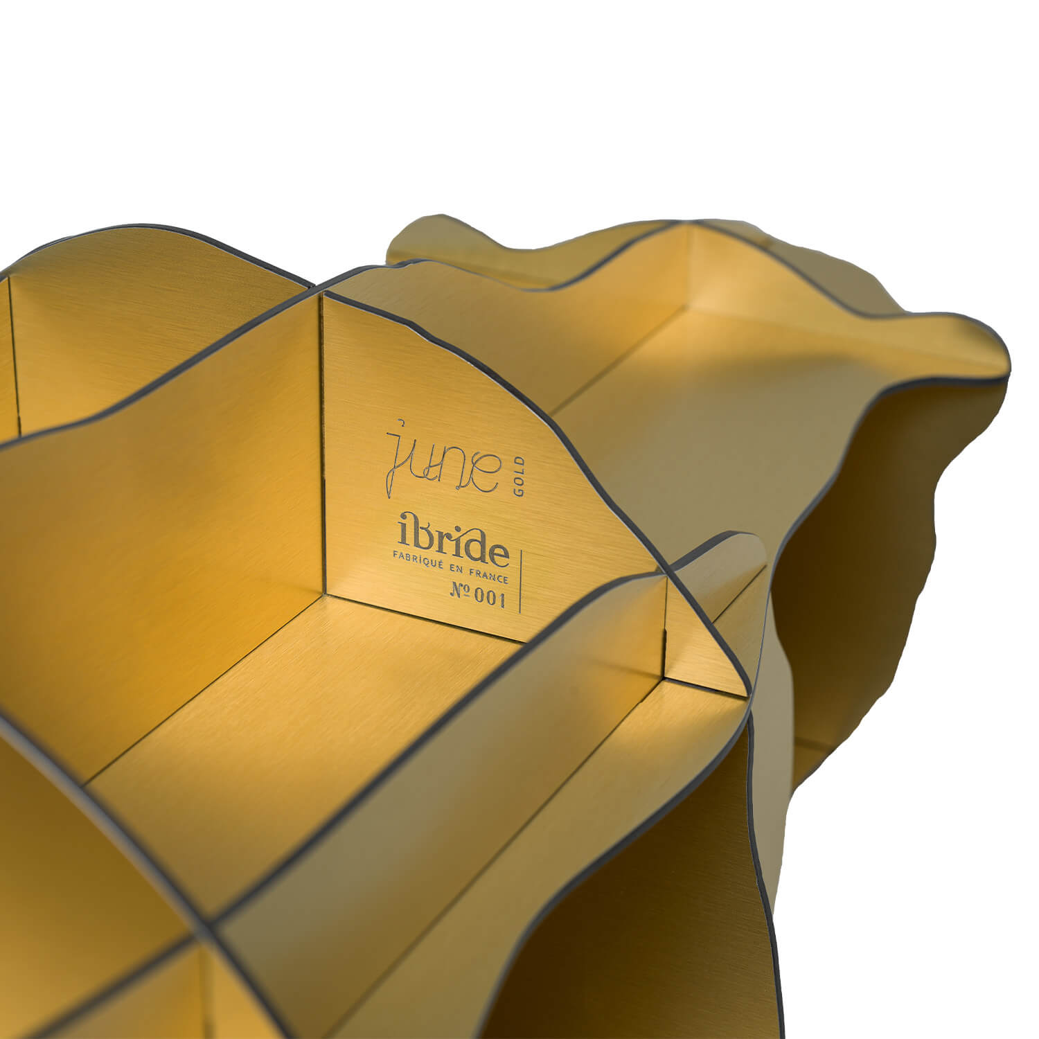JUNE Gold Bookcase