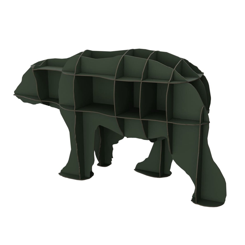 JUNE Dark Green Bookcase