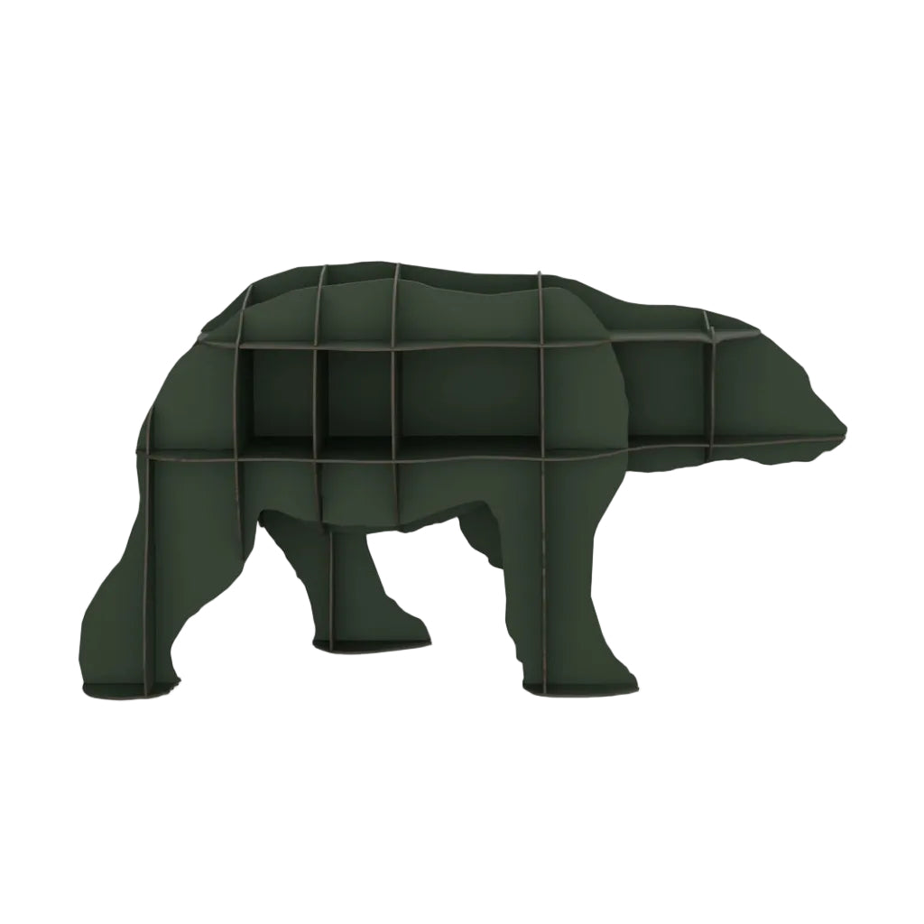 JUNE Dark Green Bookcase