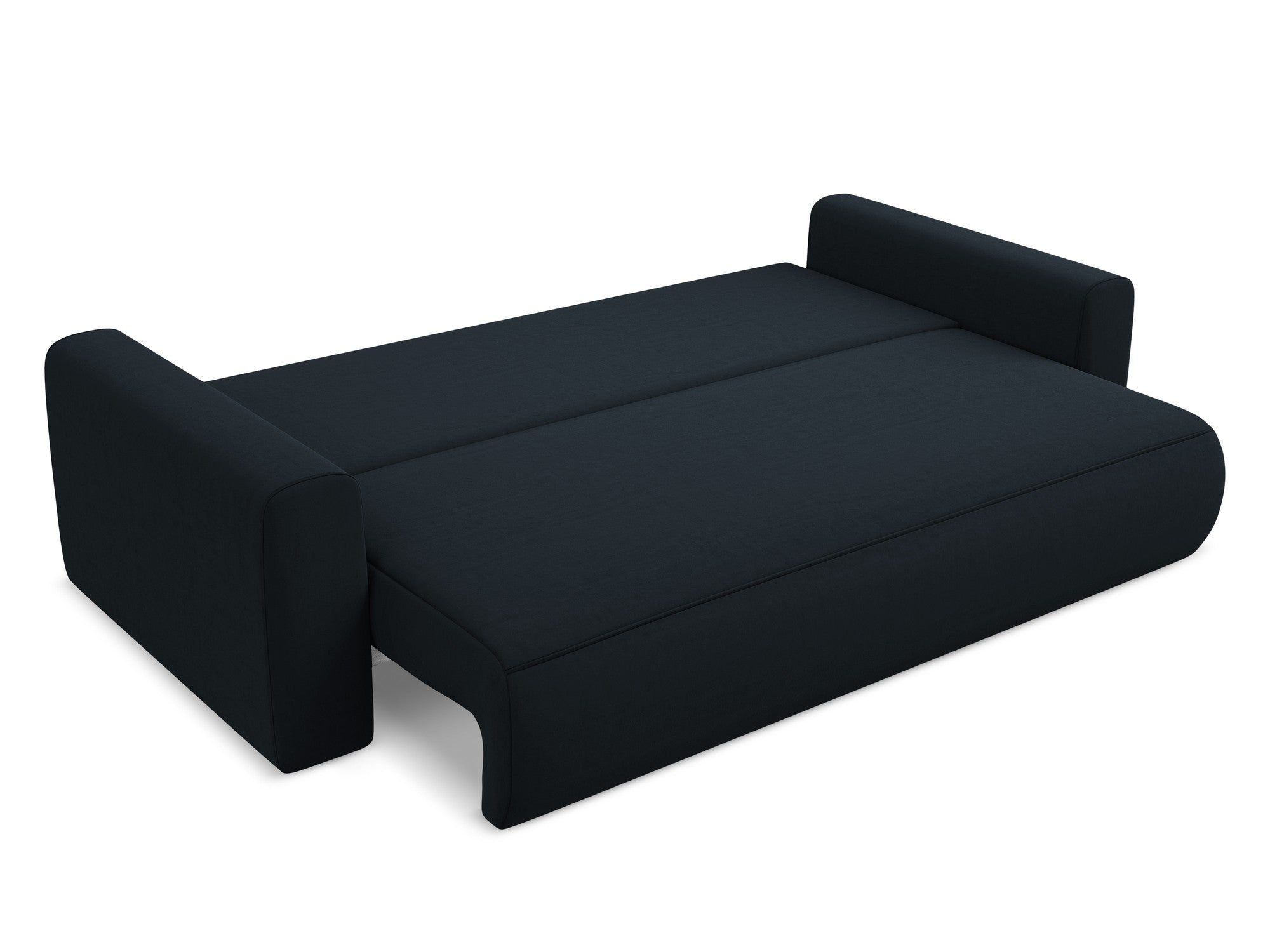 Velvet 3-Seater Sofa with Sleeping Function KAPUA Royal Blue