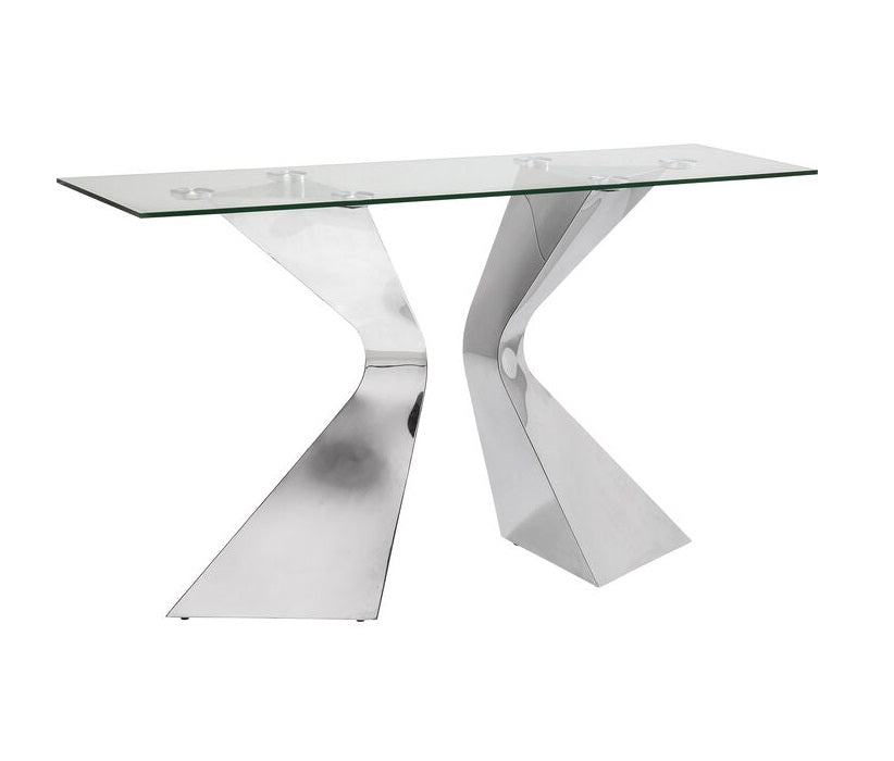 Gloria Silrory Glass Console