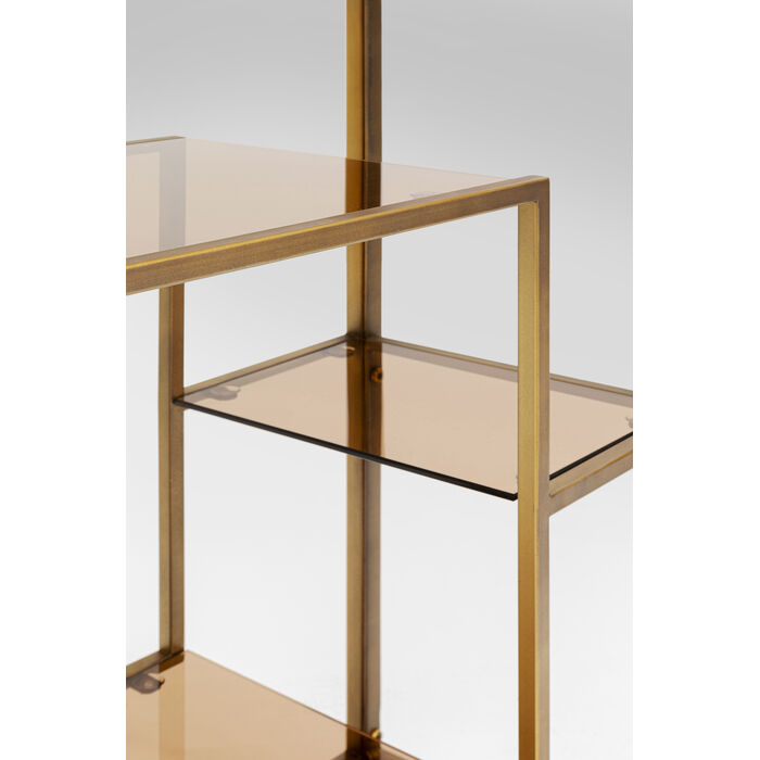 Hohes goldenes Loft -Regal