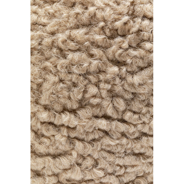 Carella rotary armchair beige lamb