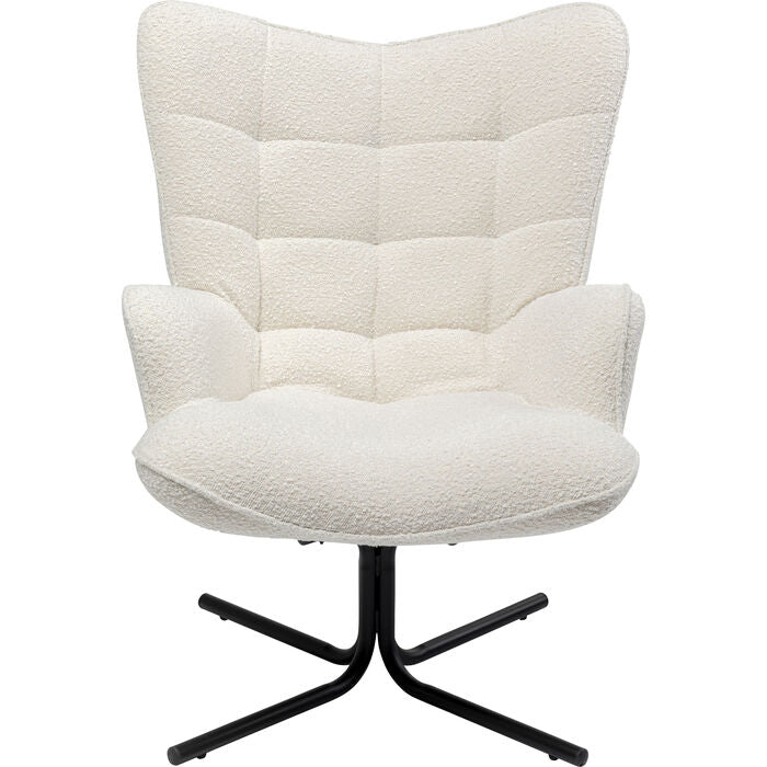 BouCle Cream Oscar Rotary Armcha