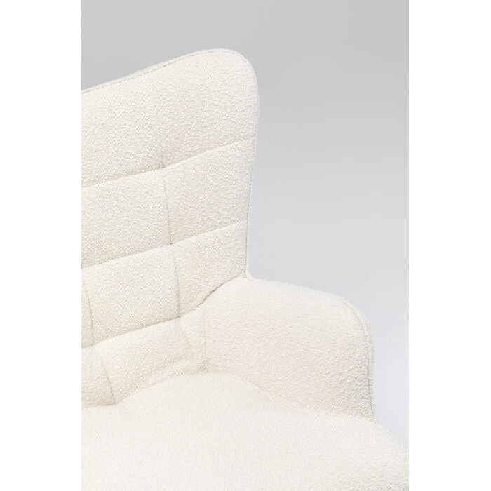 BouCle Cream Oscar Rotary Armcha