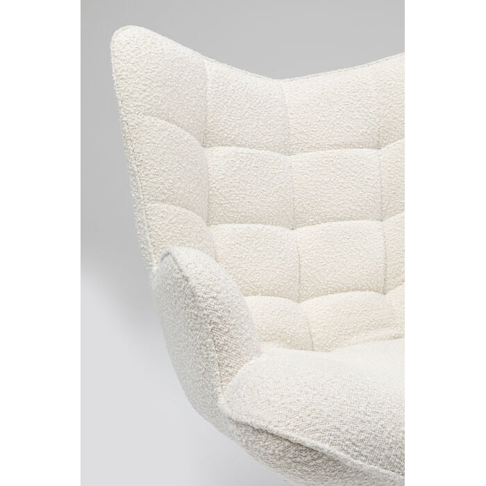 BouCle Cream Oscar Rotary Armcha