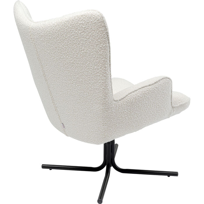 BouCle Cream Oscar Rotary Armcha