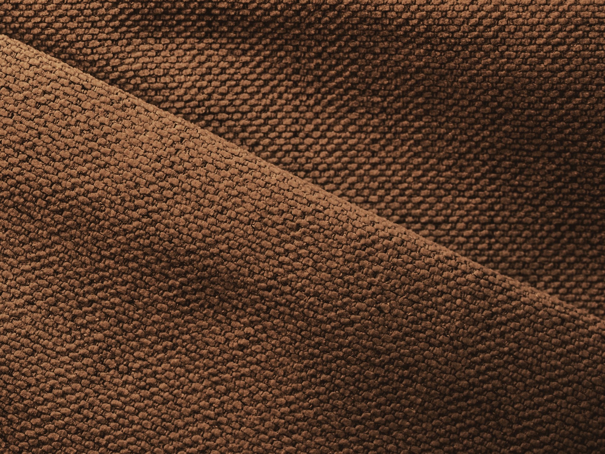 Left-sided corner sofa bed KONA terracotta