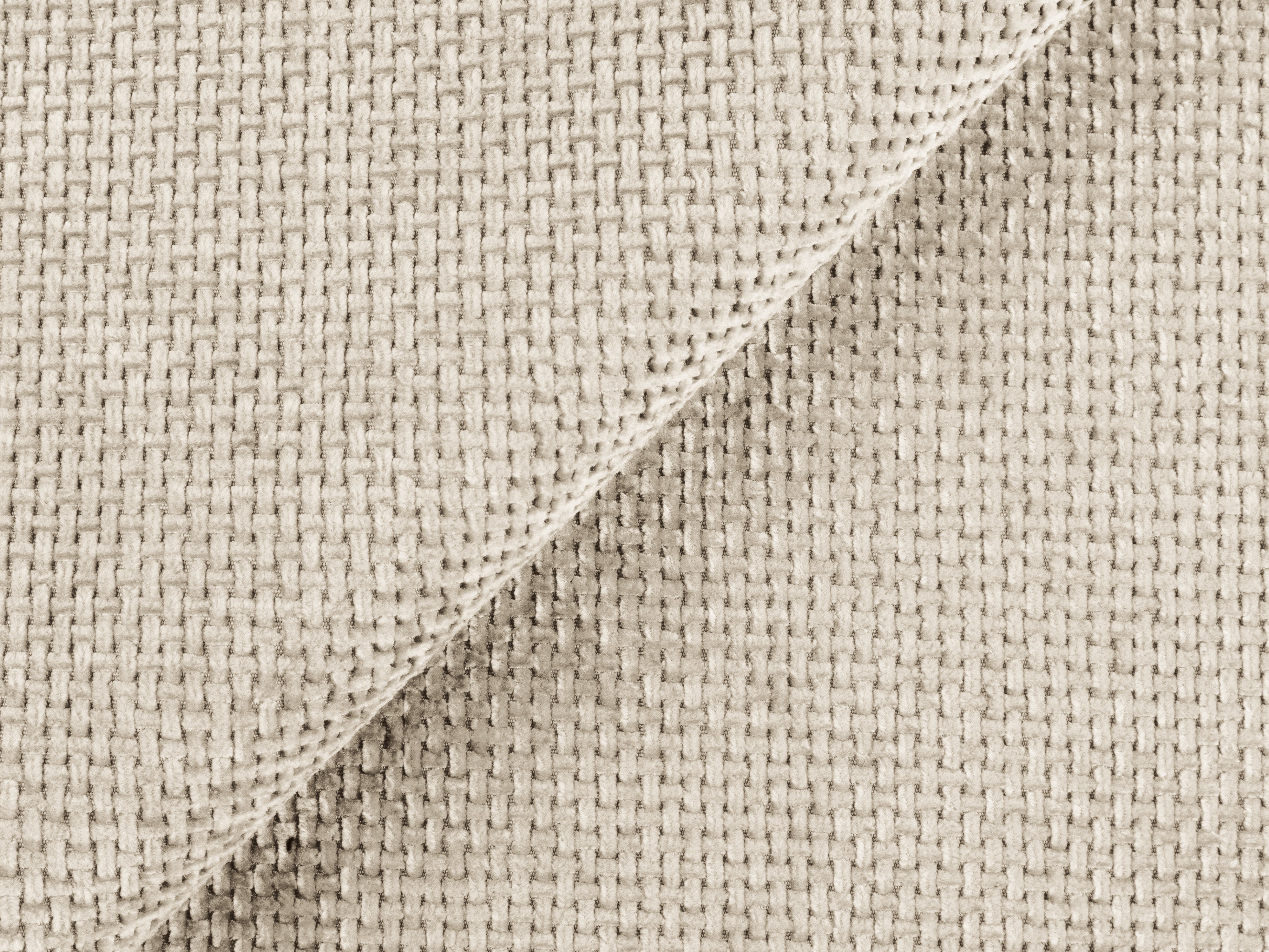 Right-hand corner sofa bed KONA light beige chenille