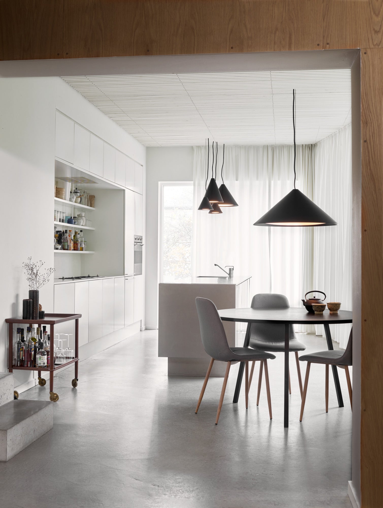 Lampa wisząca KEGLEN czarny