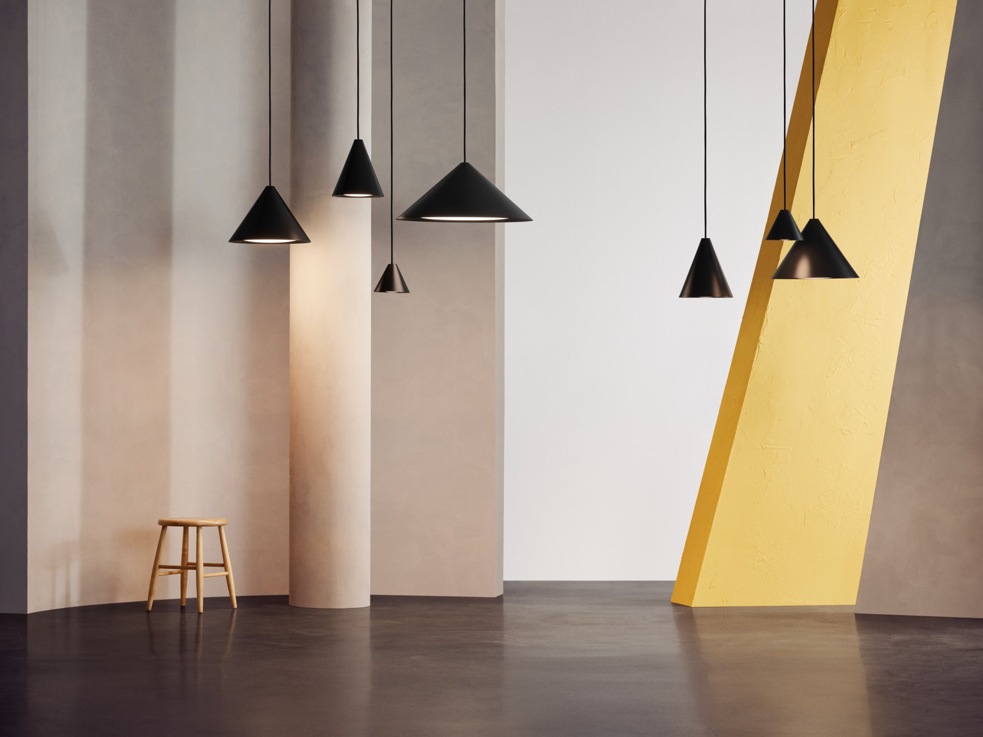 Lampa wisząca KEGLEN czarny