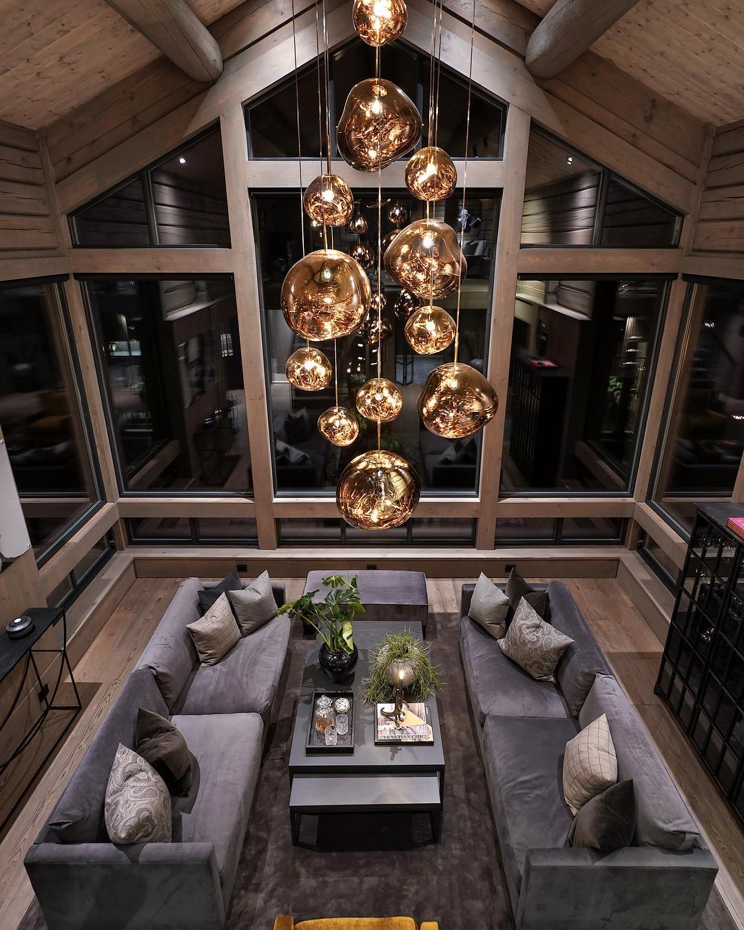 MELT MEGA Ceiling Lamp in Gold