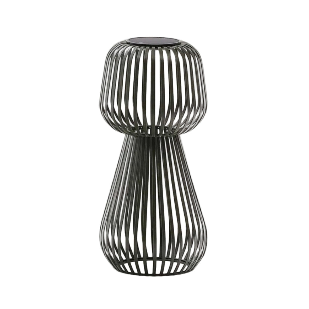 Lampa stołowa ogrodowa solarna REIBA zielony metal – Kave Home