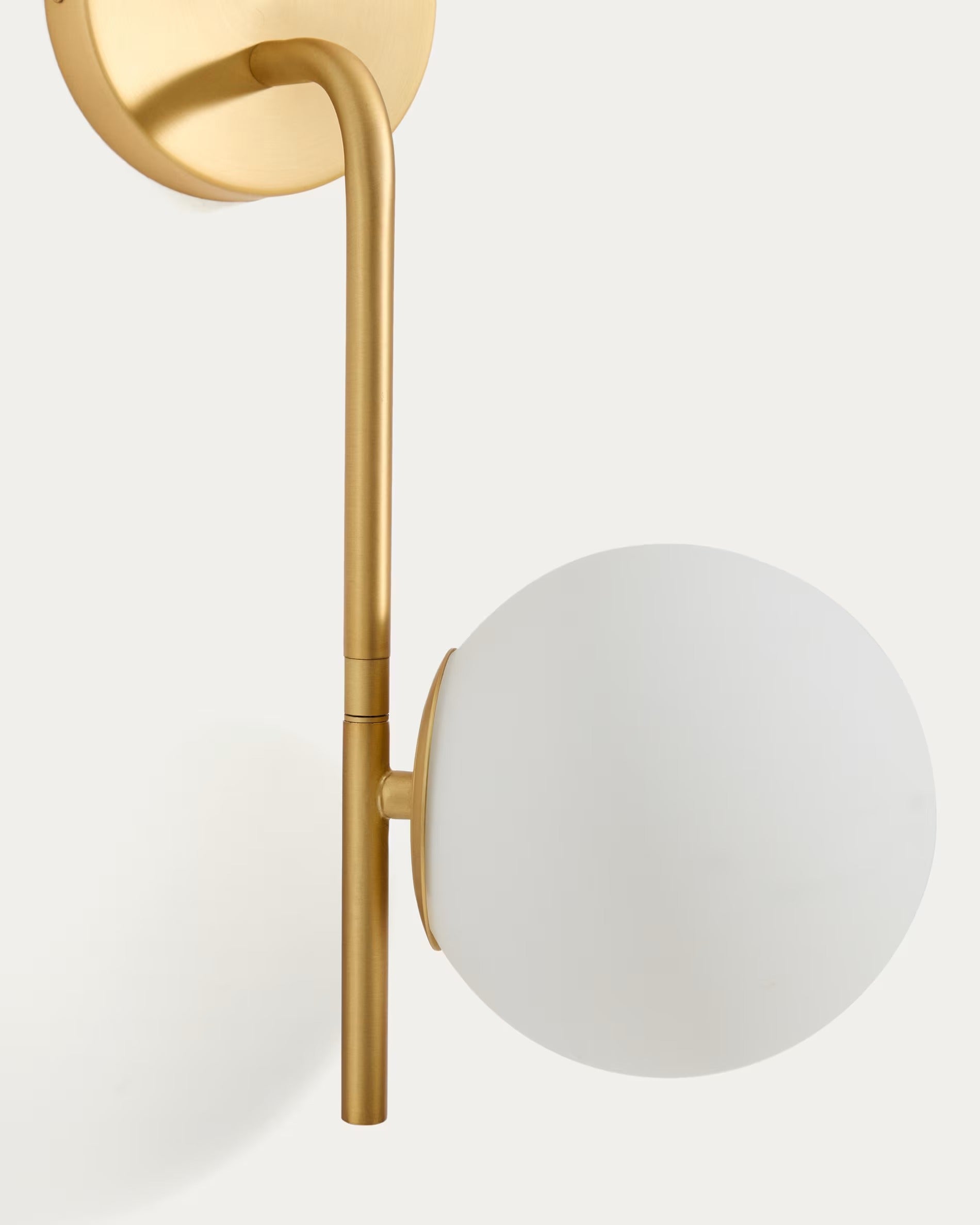 BRISIA brushed brass two-point wall lamp