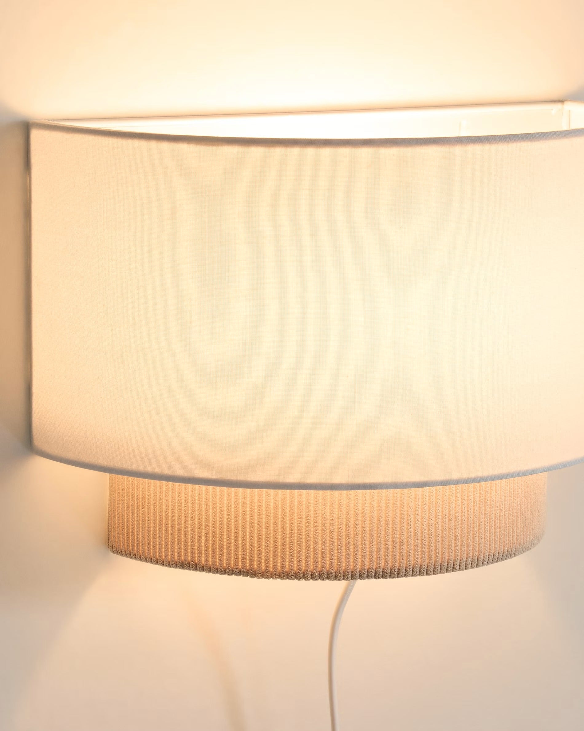 BIANELLA beige wall lamp with white