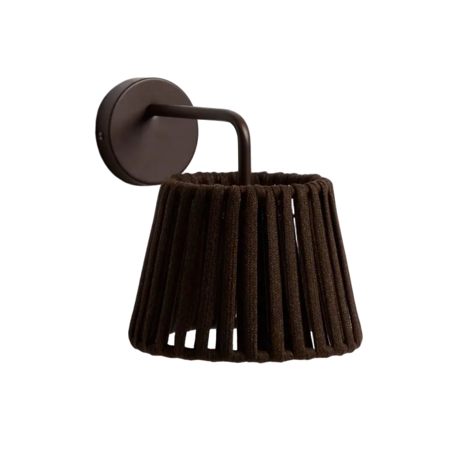 Solar Wall Garden Lamp ALDET Brown