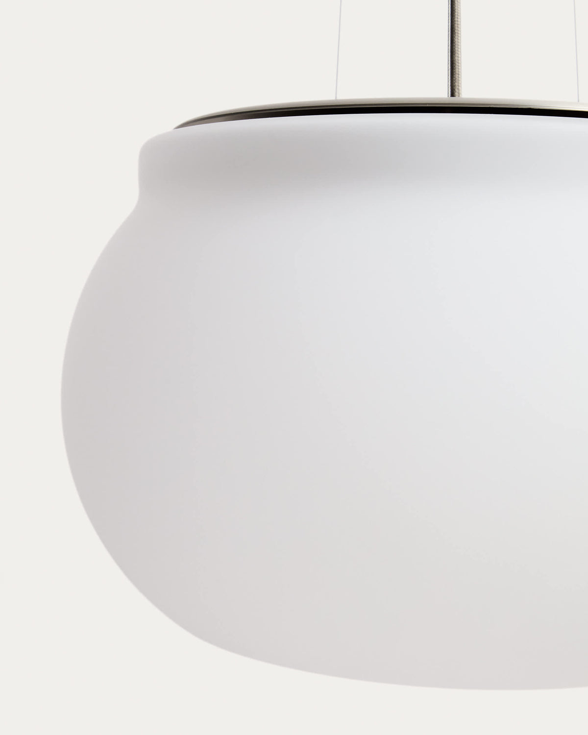 Lampa wisząca LED LERUNA matowe szkło i ocynkowany metal – ujęcie 13