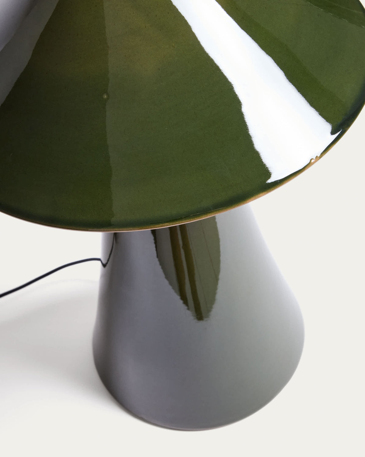 Lampa stołowa CEREN zielony ceramika – ujęcie 9