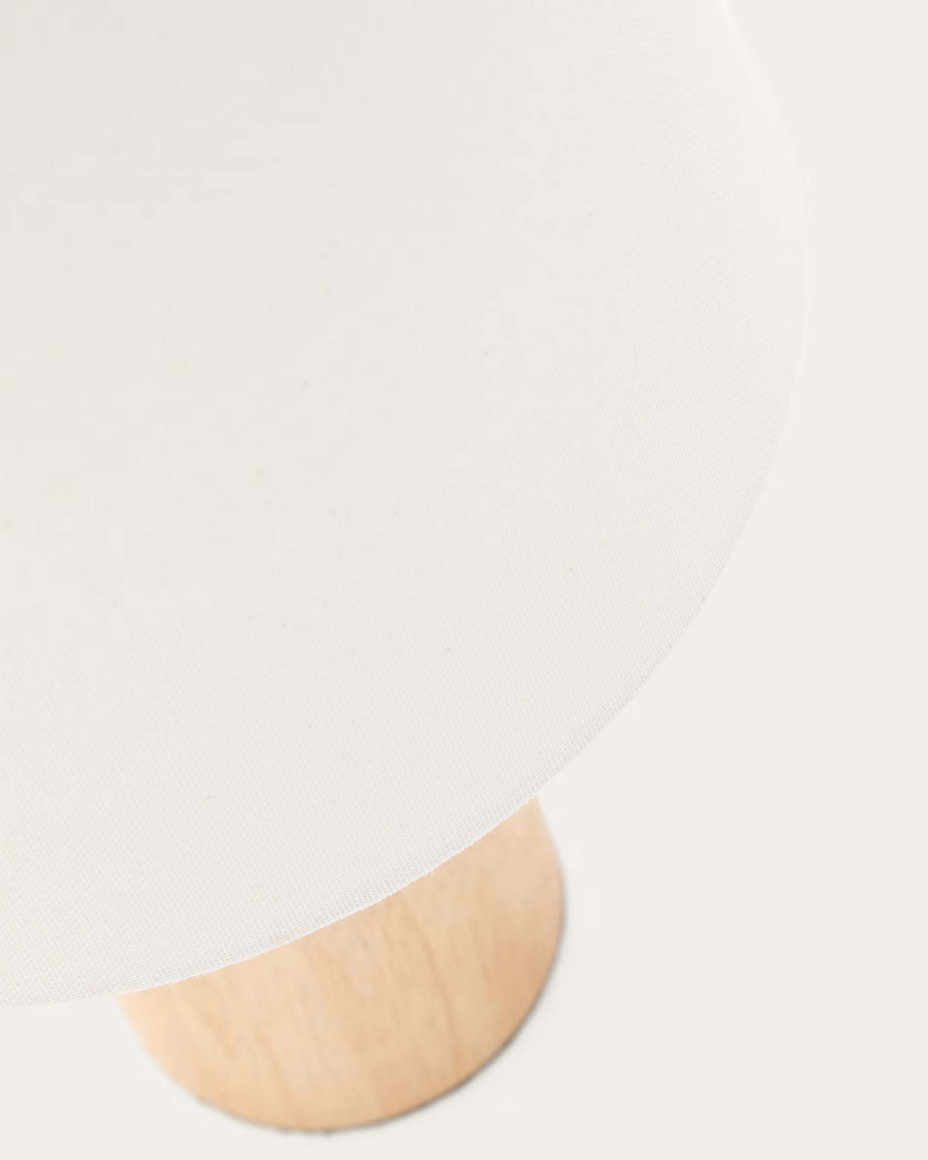 MARGA Table Lamp Rubber Wood with White Shade