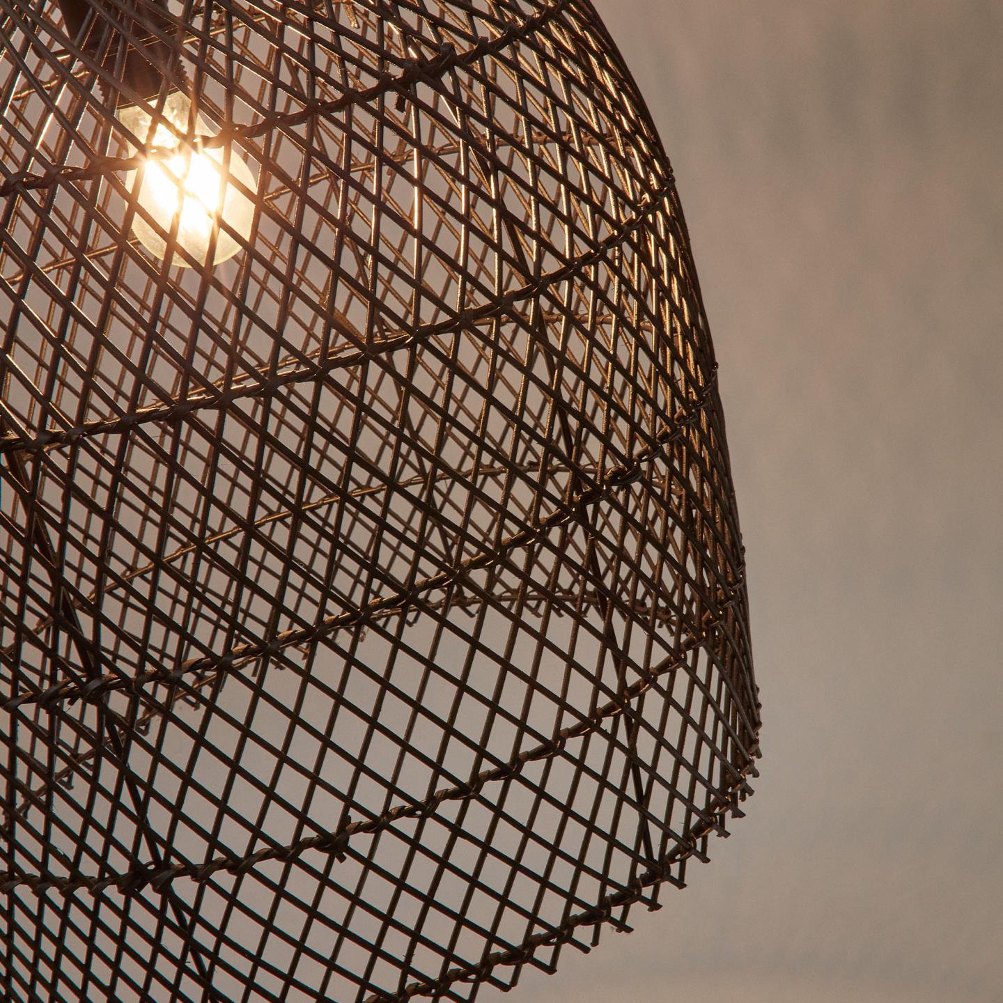 Lampa wisząca DOMITILA czarny rattan La Forma Eye on Design