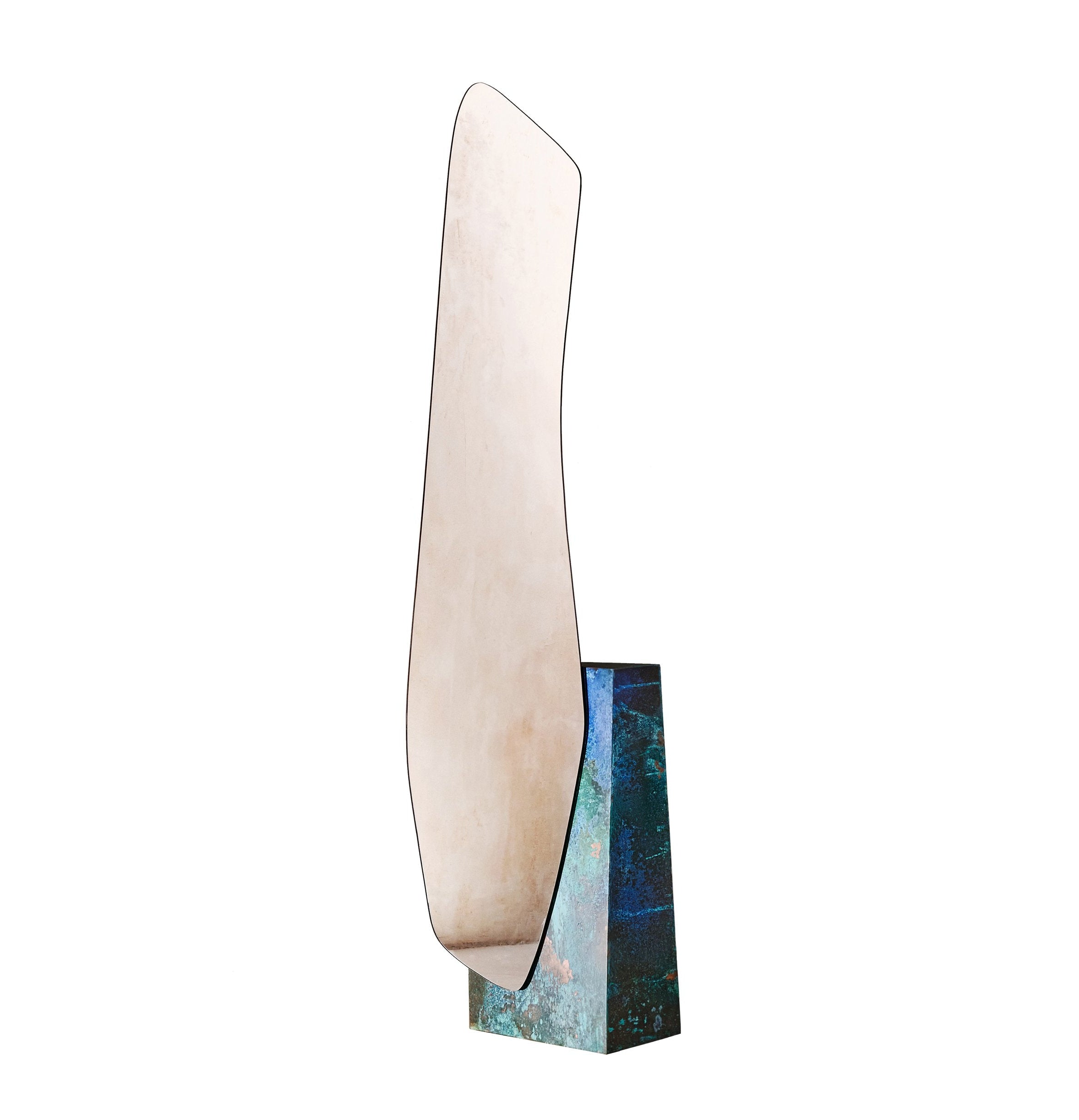 LAKE 5 Floor Mirror - LIMITED EDITION oxidized copper