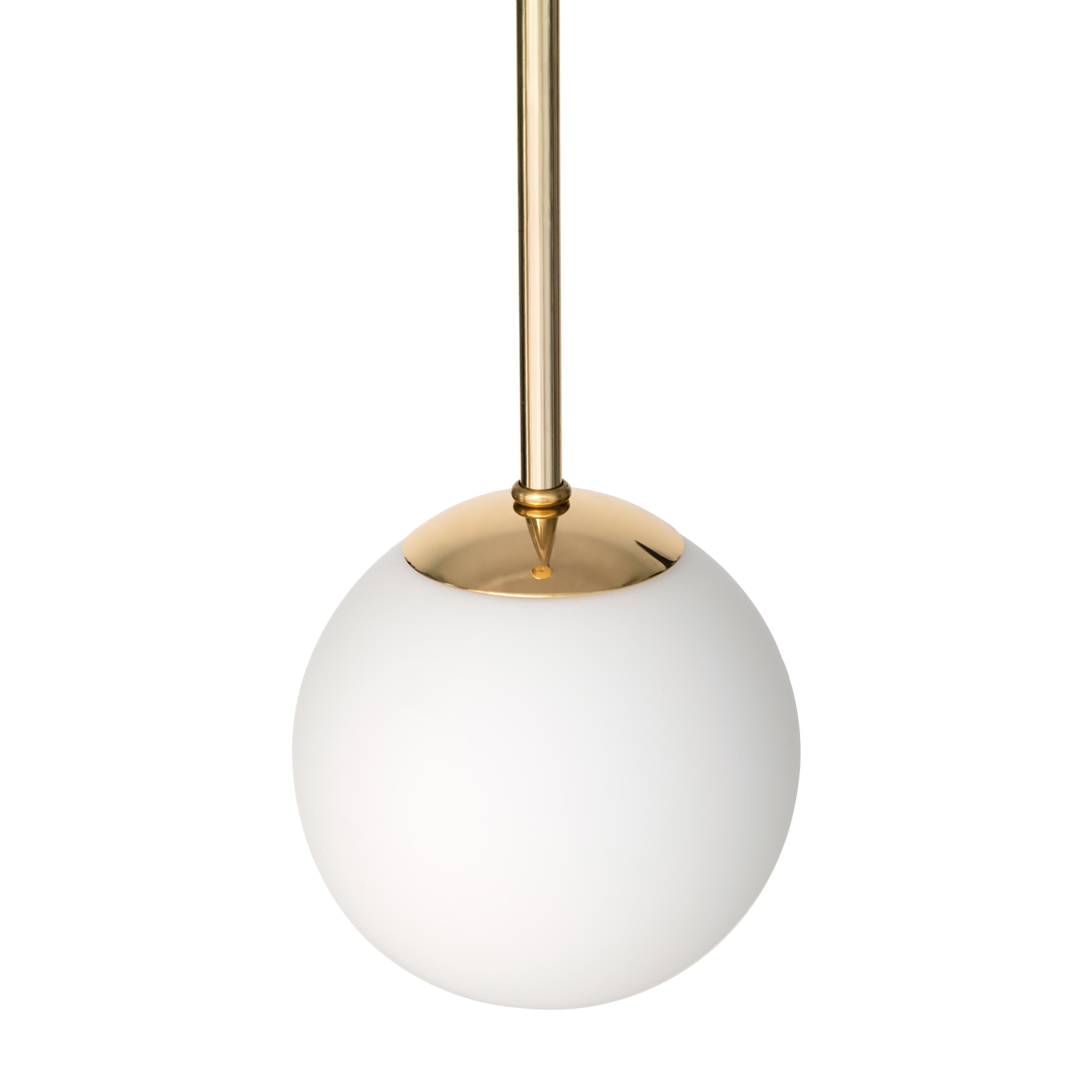 Three-point pendant lamp LAMIA gold
