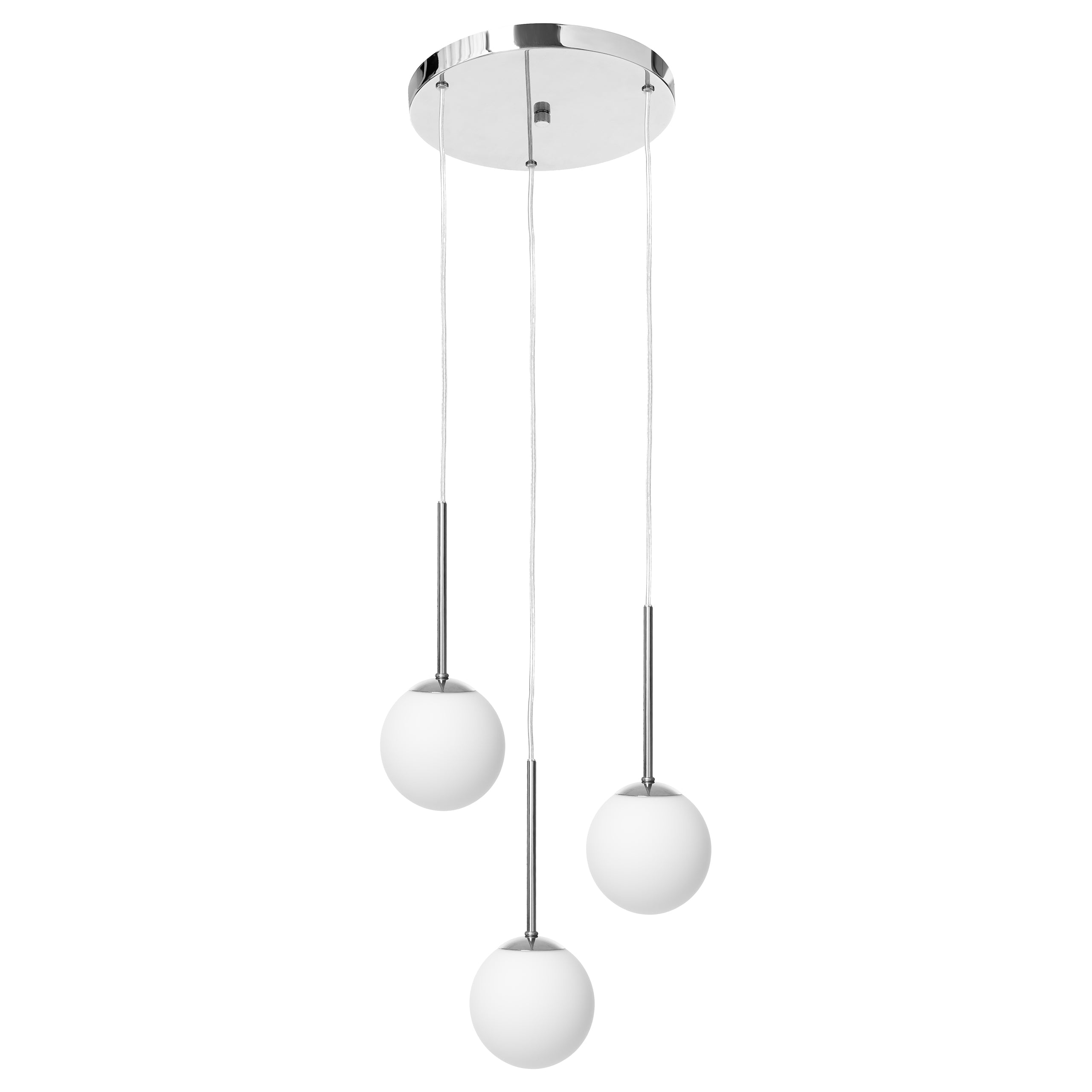 Three-point pendant lamp LAMIA chrome