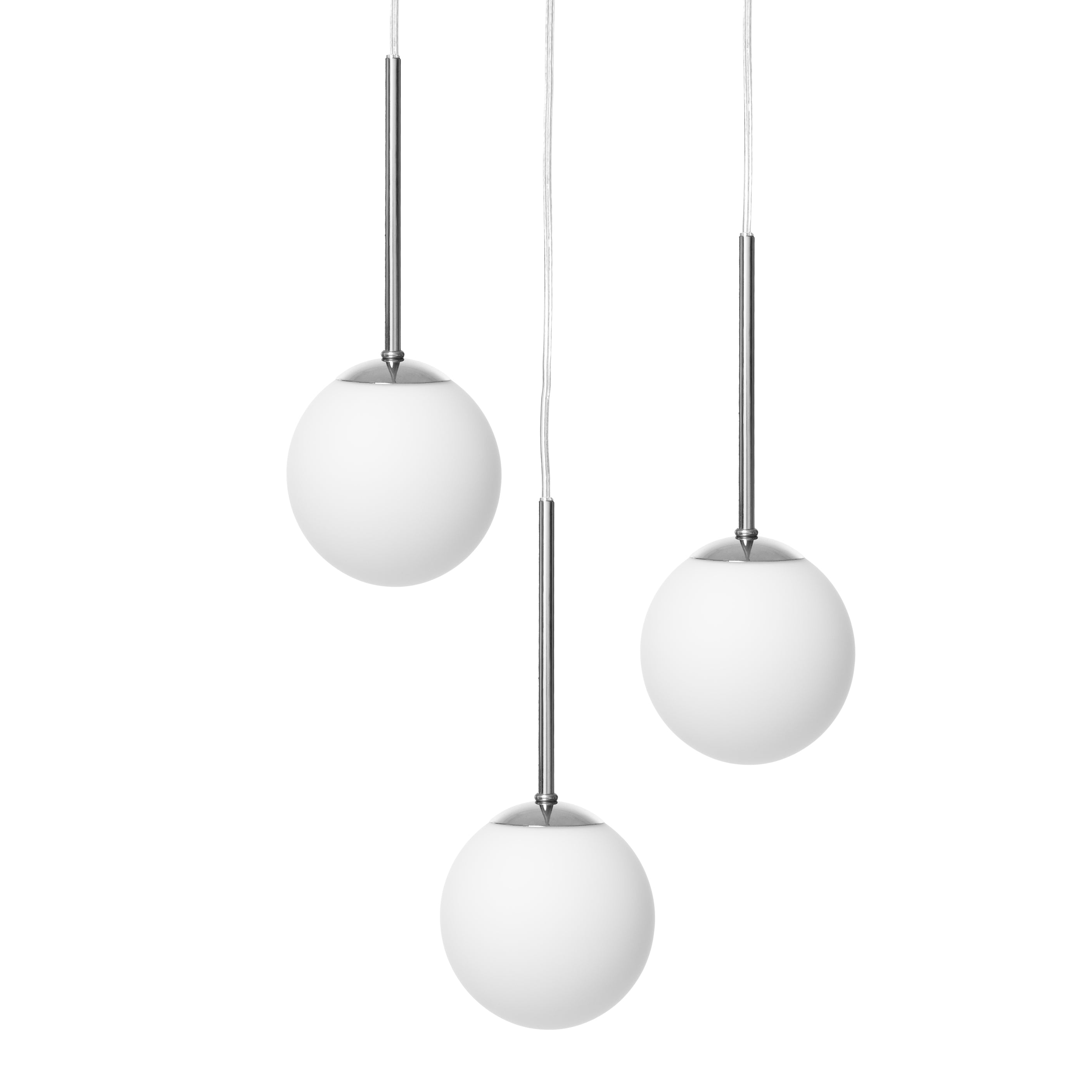Three-point pendant lamp LAMIA chrome