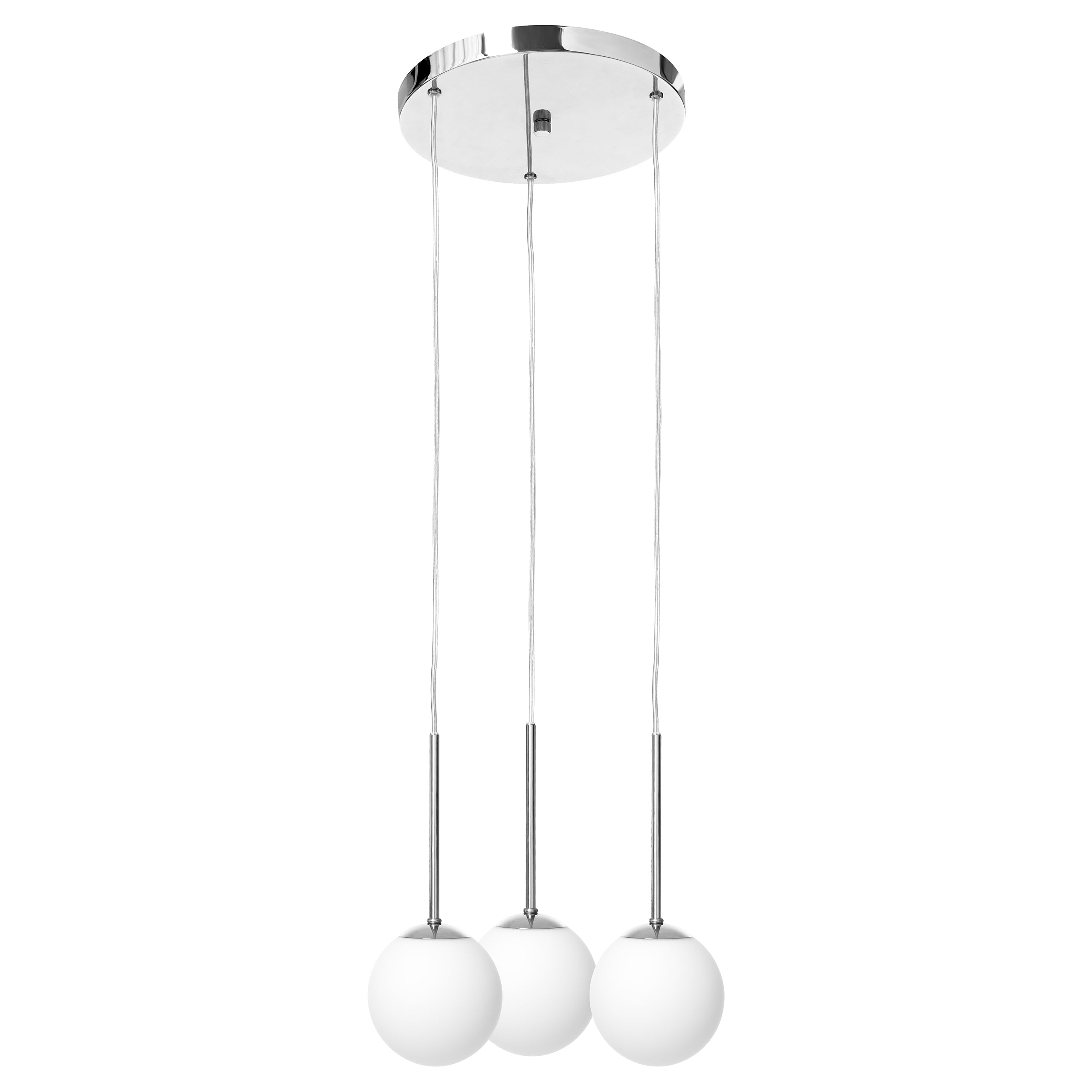 Three-point pendant lamp LAMIA chrome
