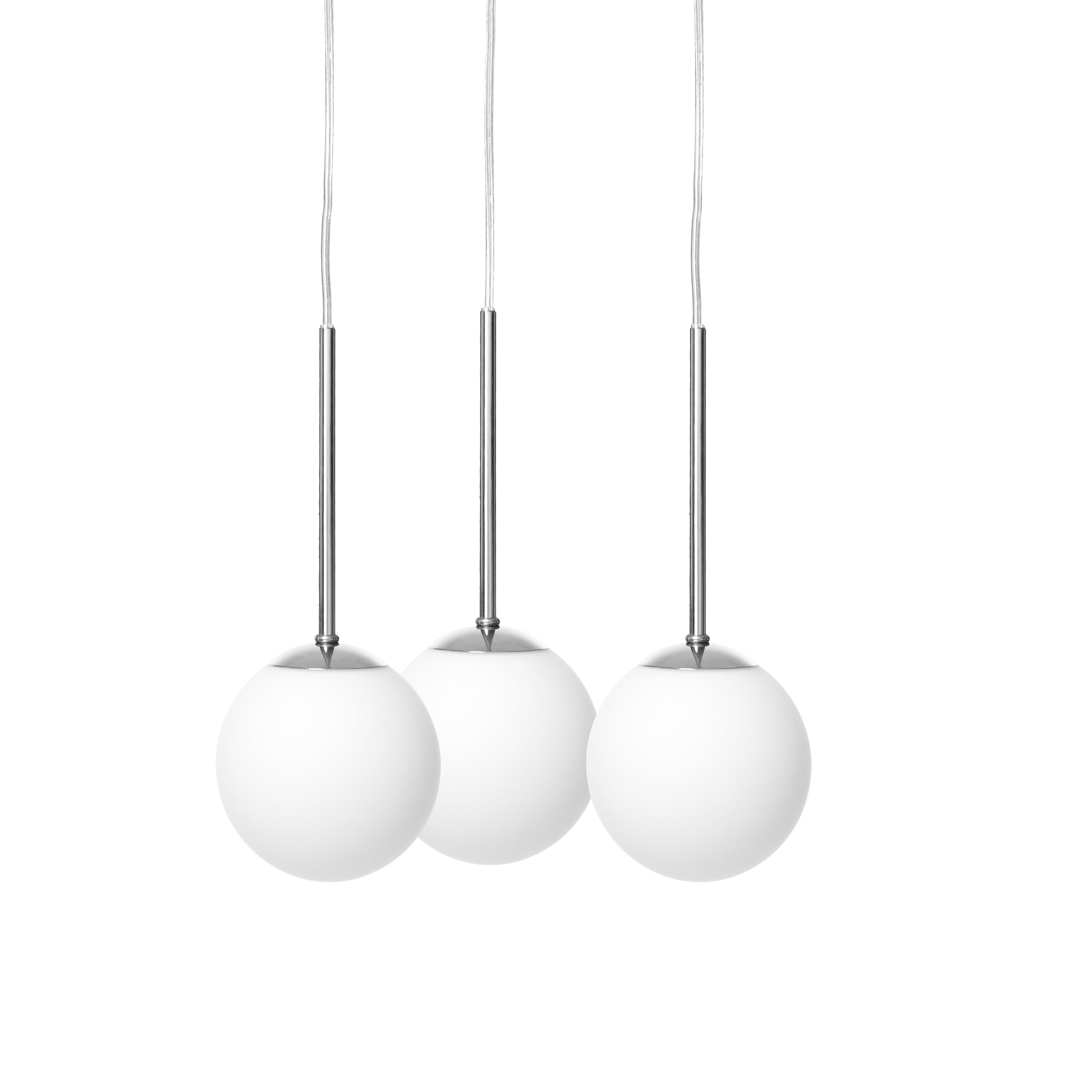 Three-point pendant lamp LAMIA chrome