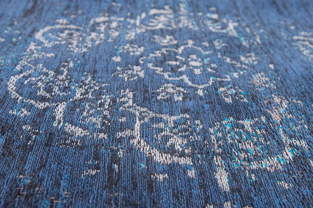 Teppich MEDALLION BLAU NACHT granatrot