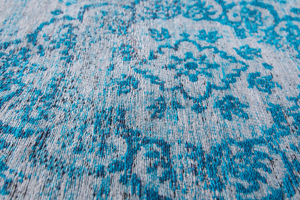 Medallon Gray Turquoise Turquoise-gray rug
