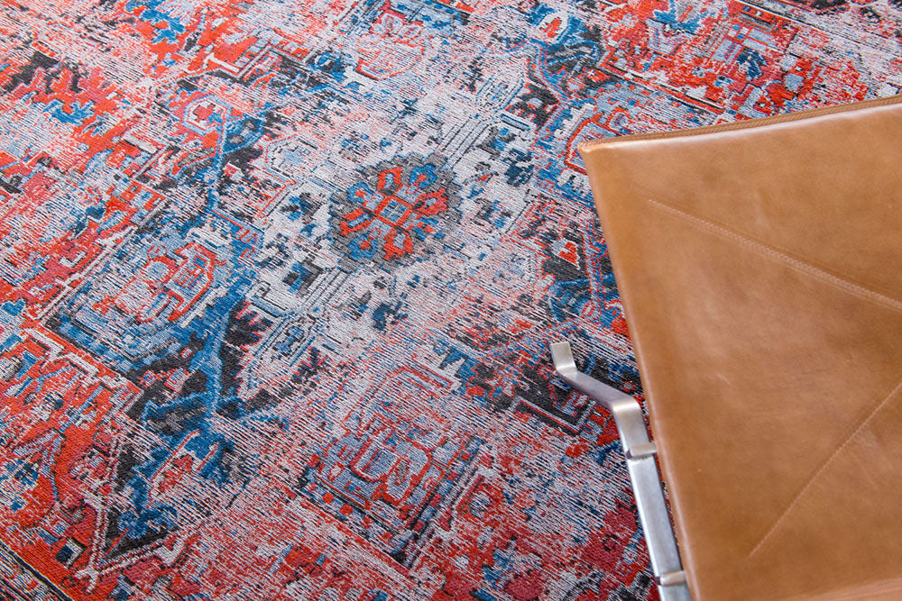 Heriz Classic Brick Red-Blue Teppich