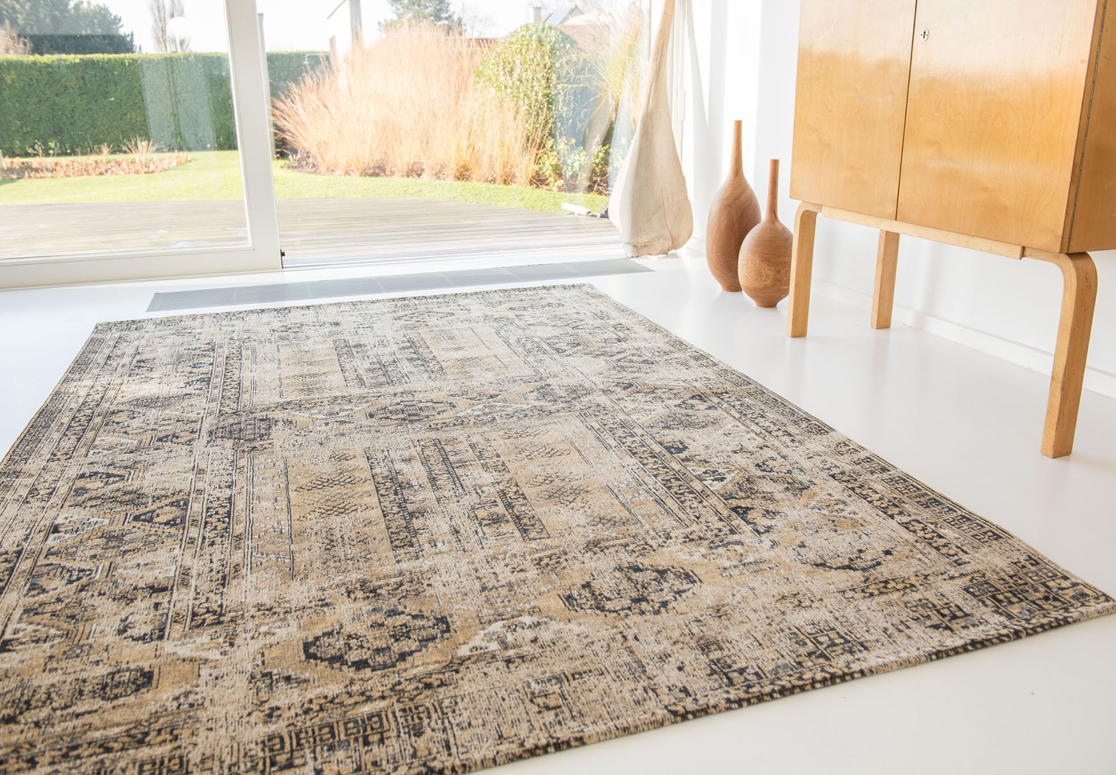 Hadschl rug Agha Old Gold brown