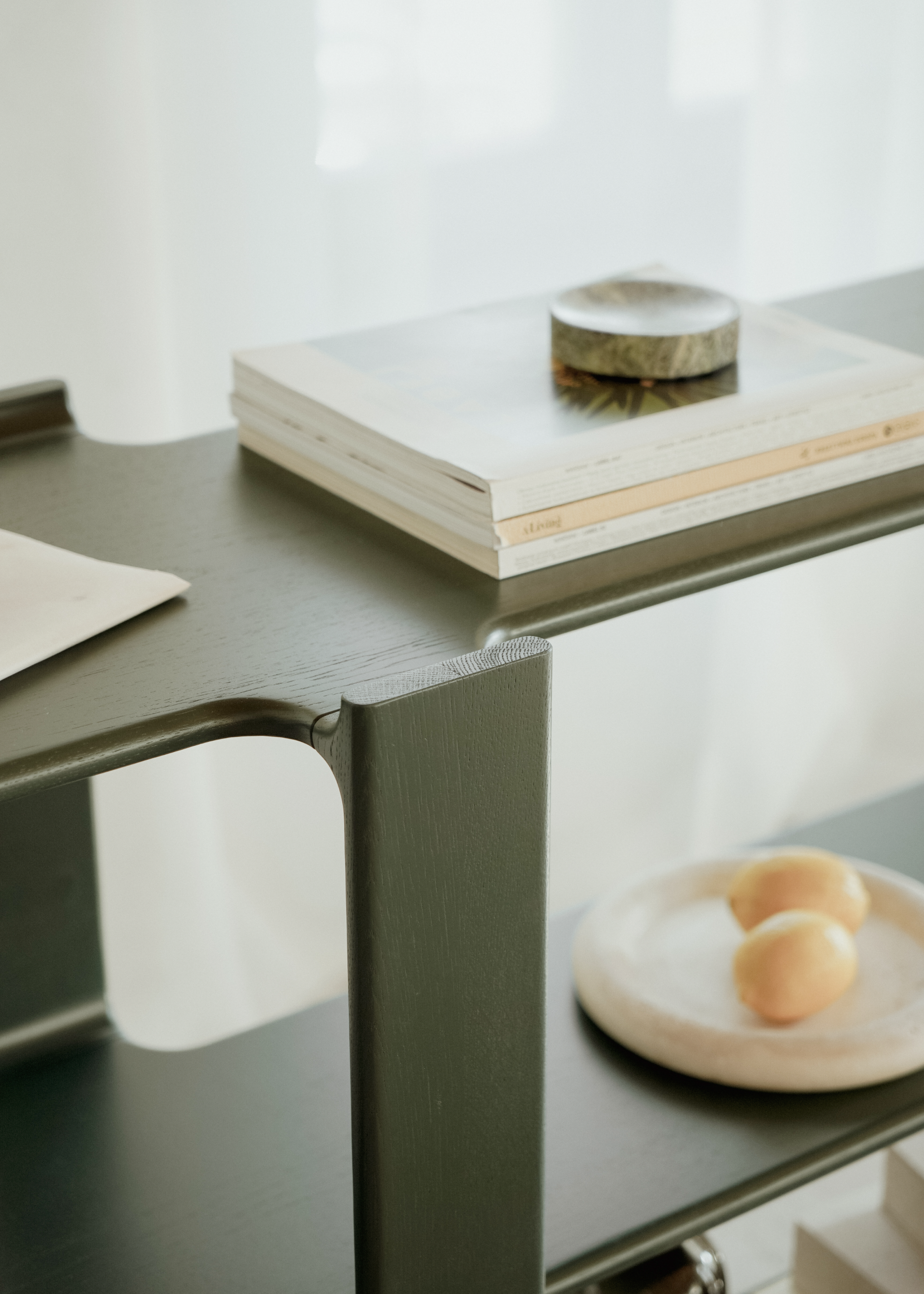 LIGO DUO Shelf cobalt oak wood