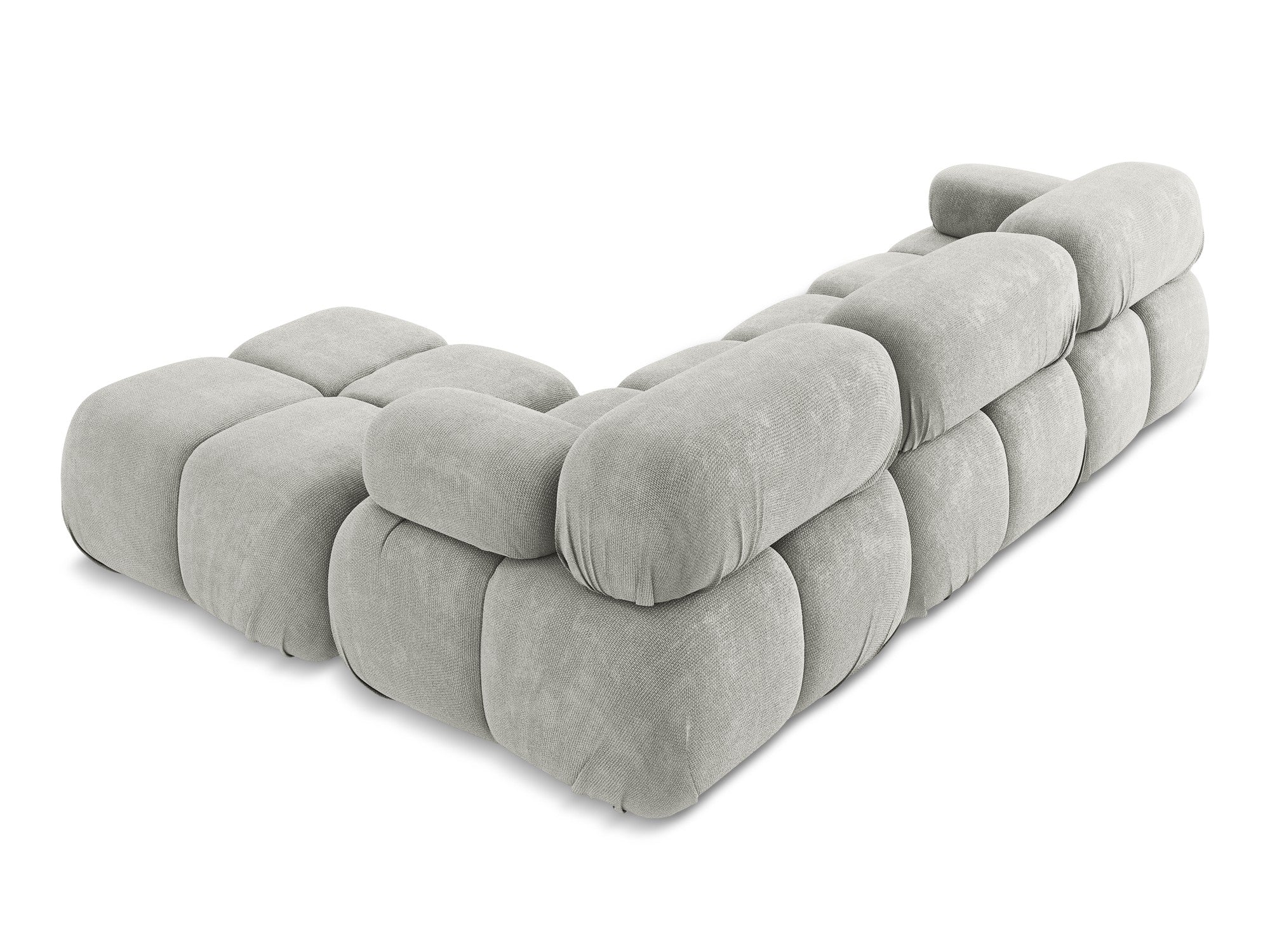 Universal modular corner sofa LOKUA light gray chenille
