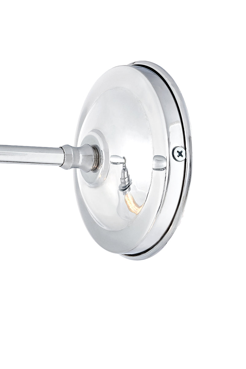 Wandleuchte LONGIS II transparent mit glänzendem Chrom