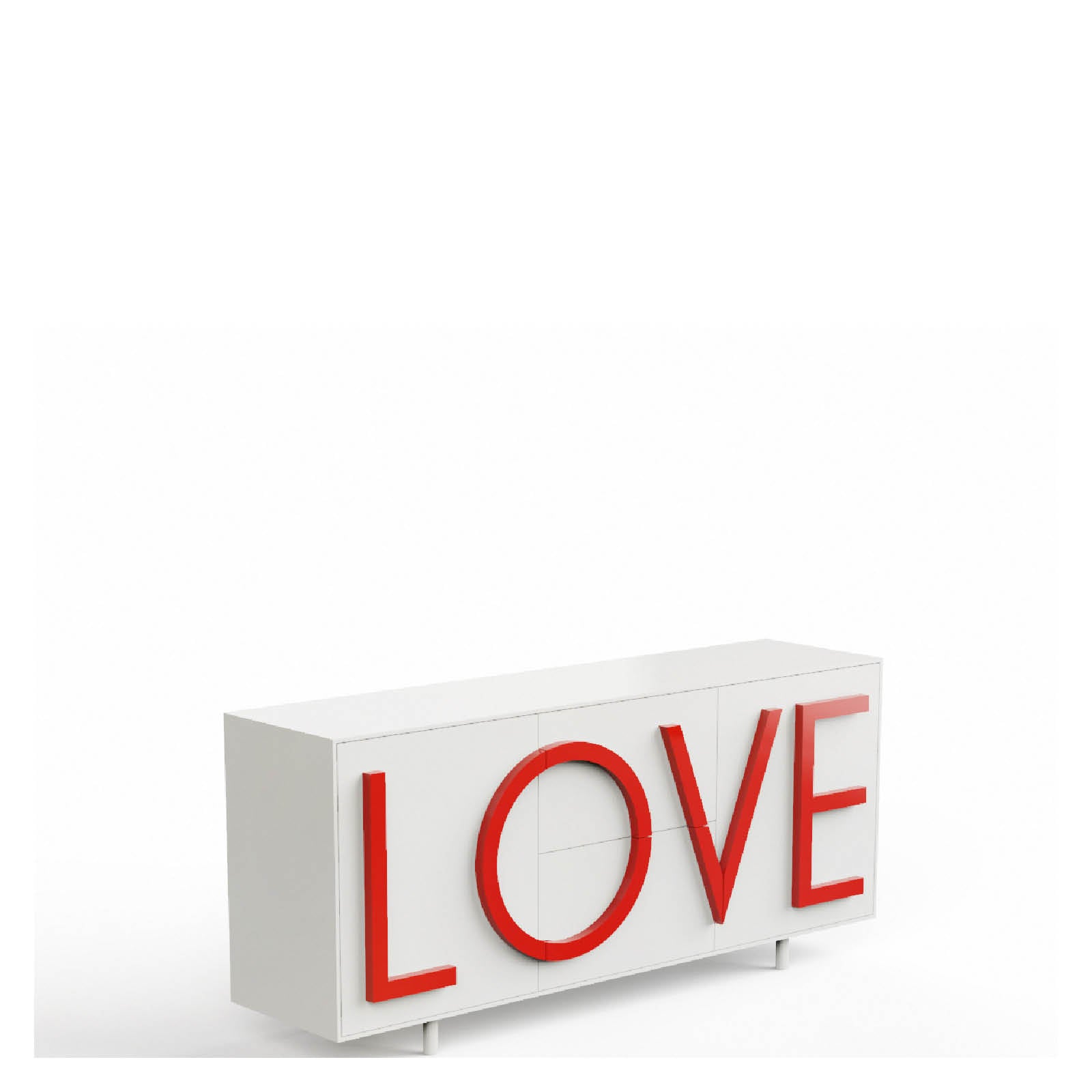 LOVE Kommode weiß
