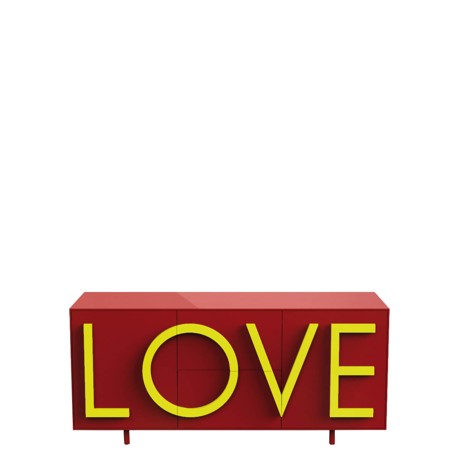LOVE Kommode rot