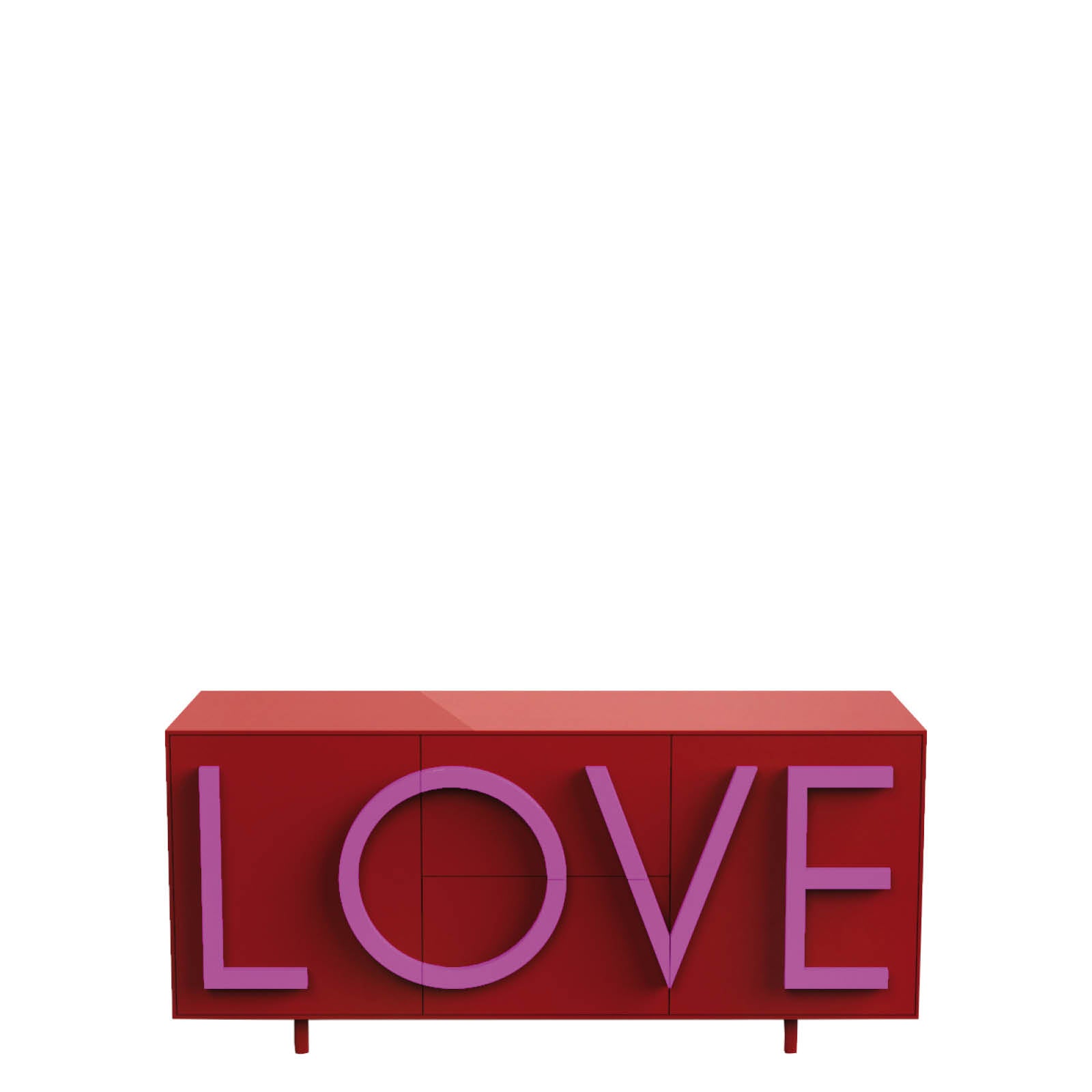 LOVE Kommode rot