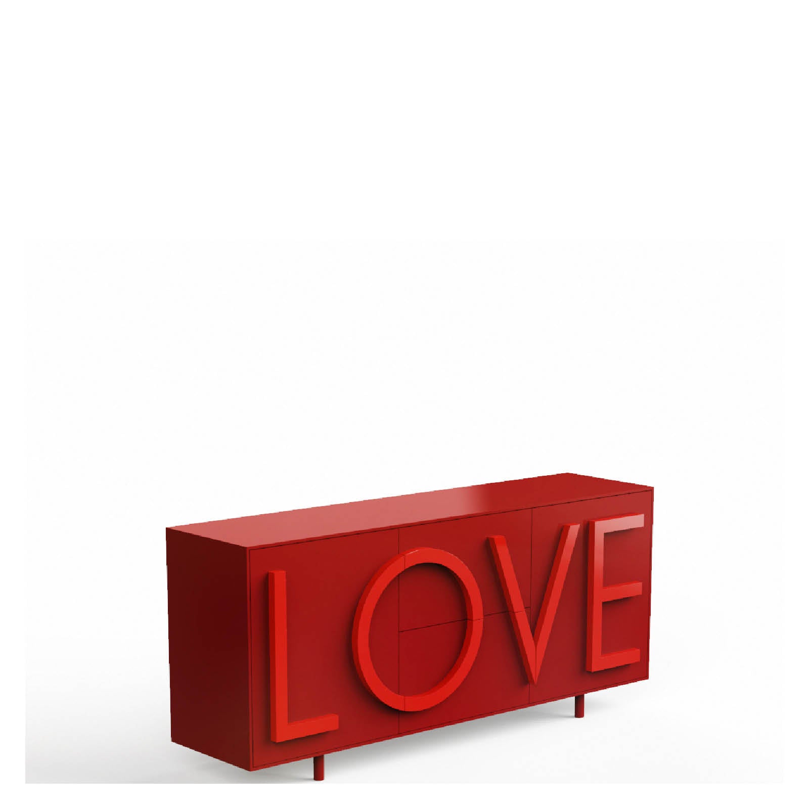 LOVE Kommode rot