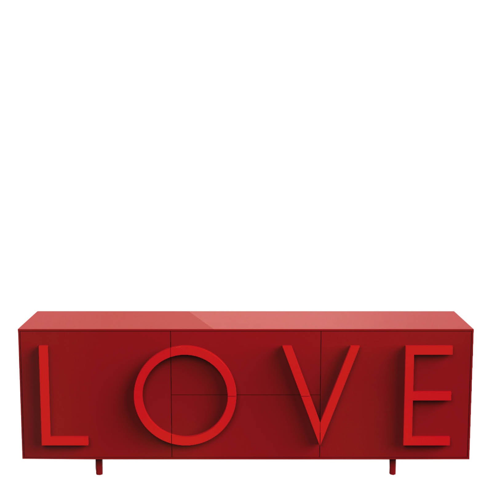 LOVE Kommode rot